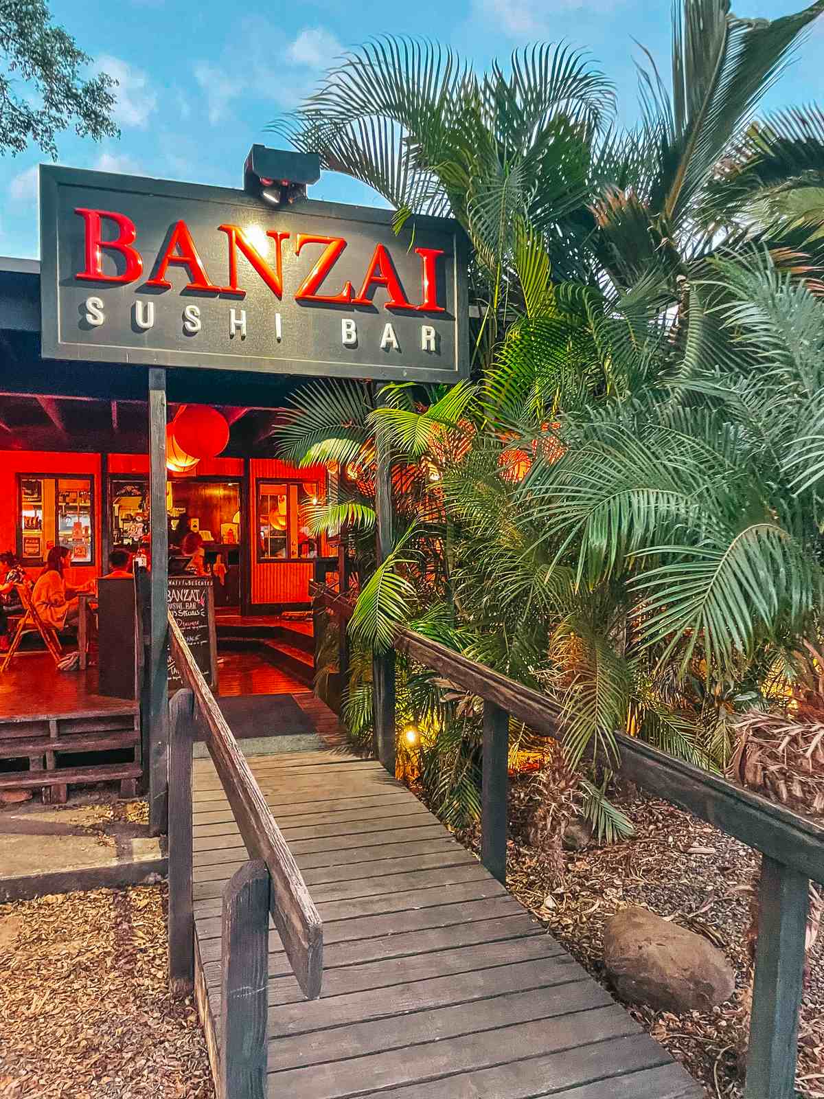 Banzai Sushi Bar restaurant on Oahu's North Shore