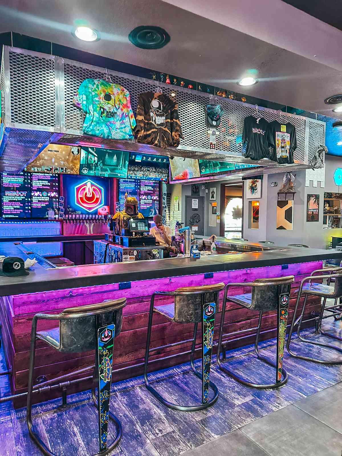 Reboot arcade bar in Dunedin Florida