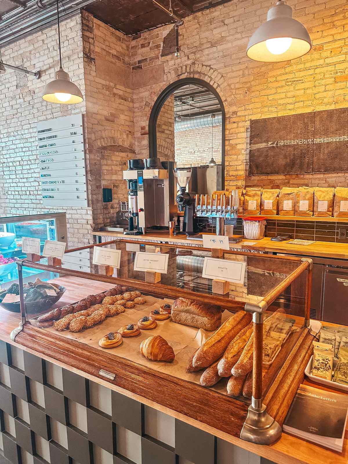 Bakery at Outpost coffee shop in Traverse City Michigan