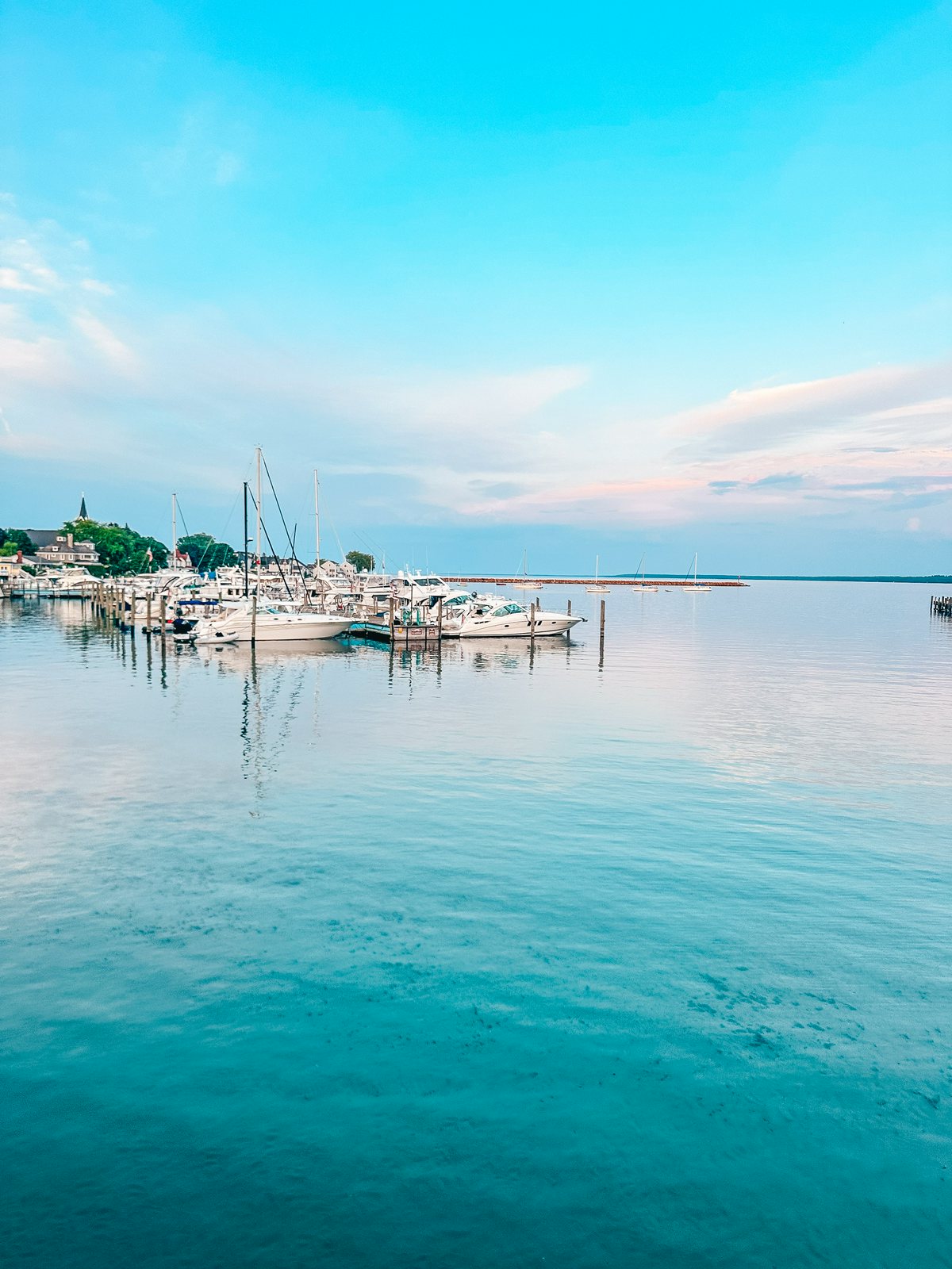 Boat marina on Mackinac Island