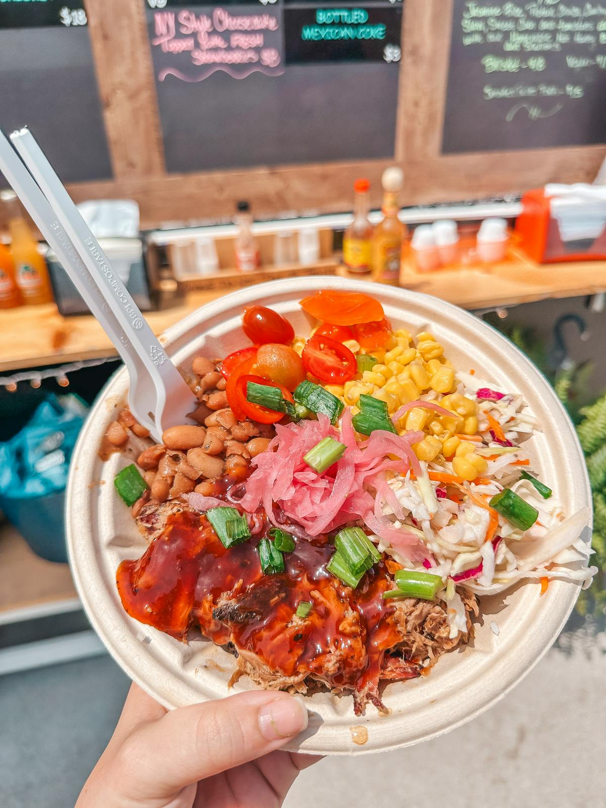 Bowl from Cordwood BBQ at The Little Fleet in Traverse City