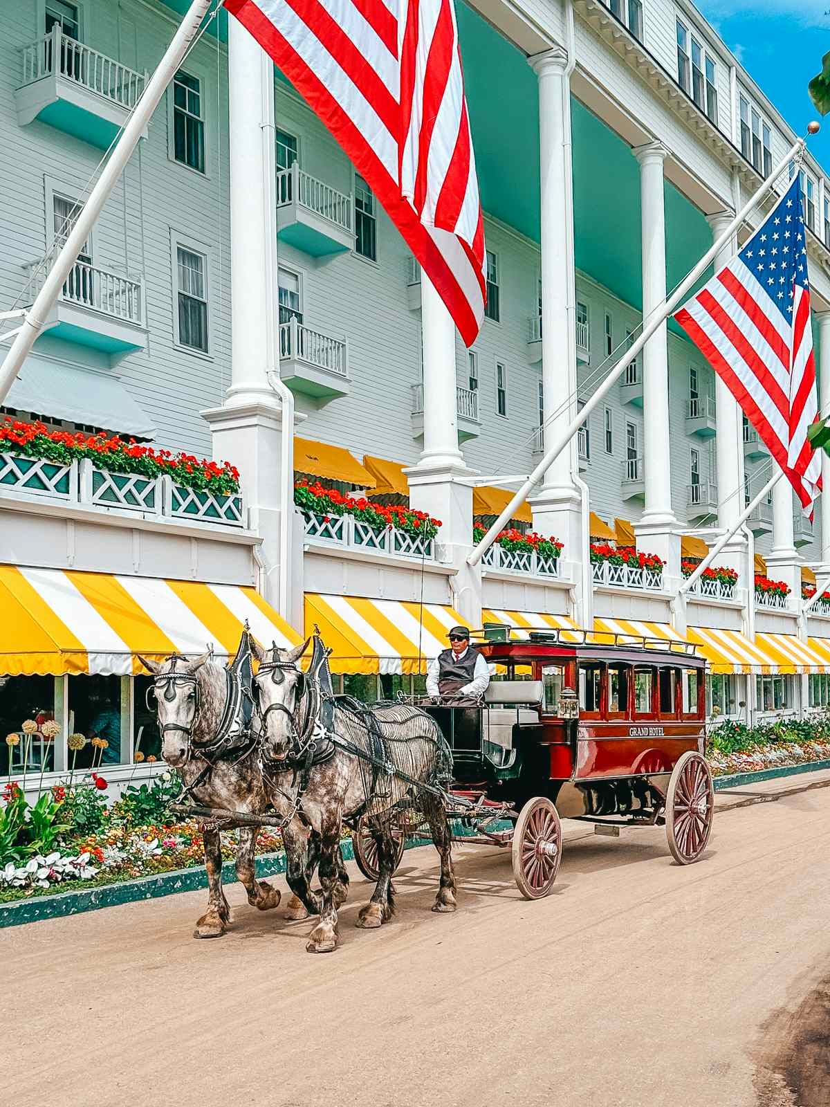 Carriage in front of The Grand Hotel