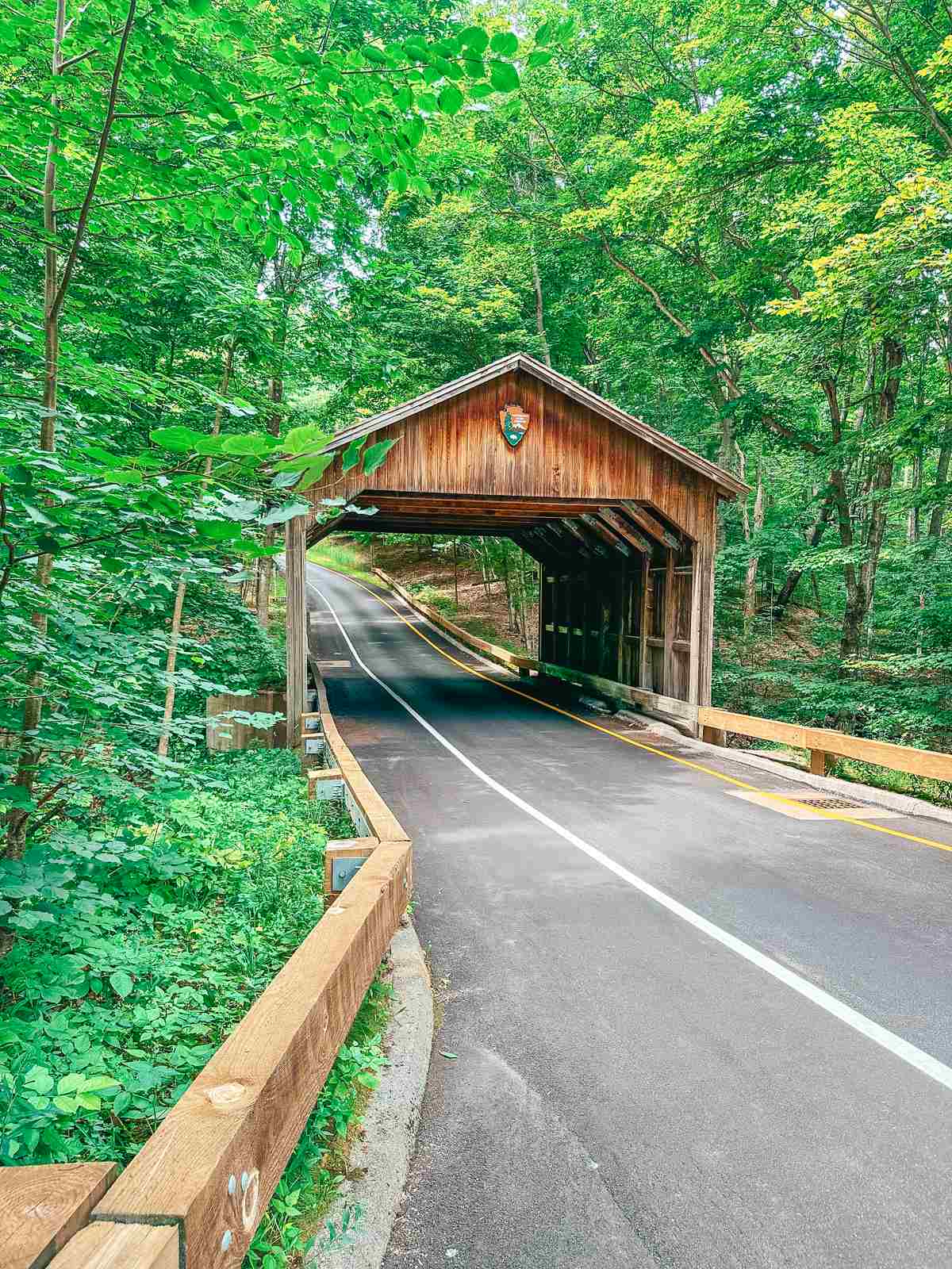 Covered bridge at Sleeping Bear Dunes National Lakeshore in Michigan