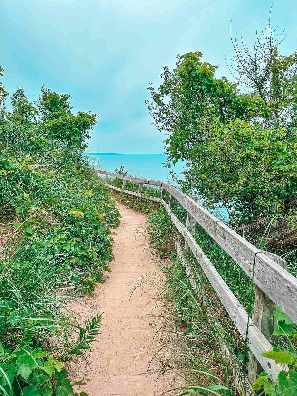 Empire Bluffs Trail at Sleeping Bear Dunes National Lakeshore in Michigan