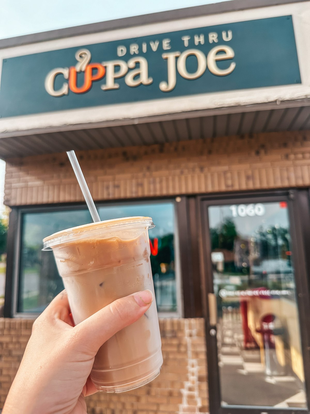 Iced latte from Cuppa Joe in Traverse City