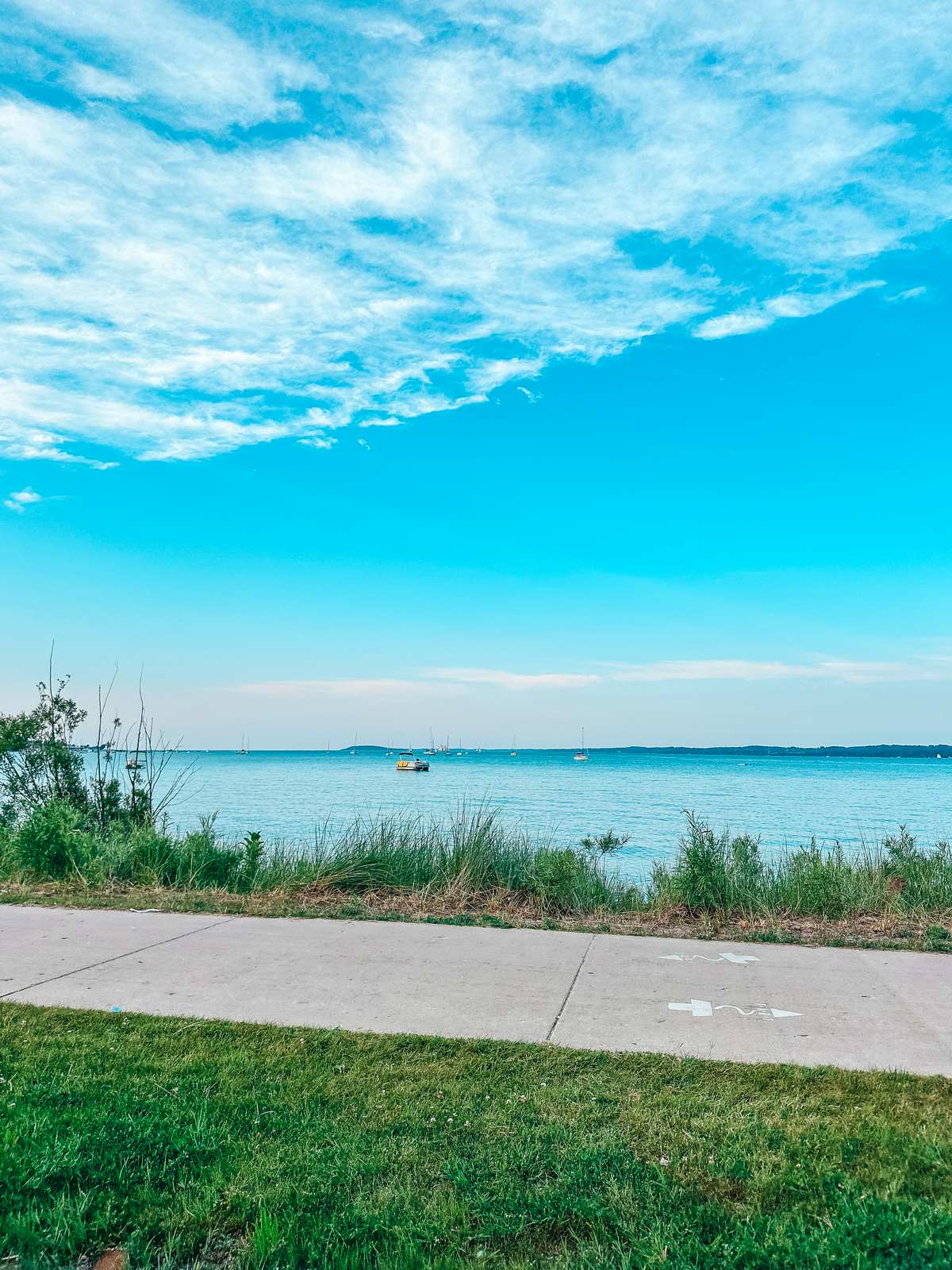 Lake Michigan in the evening