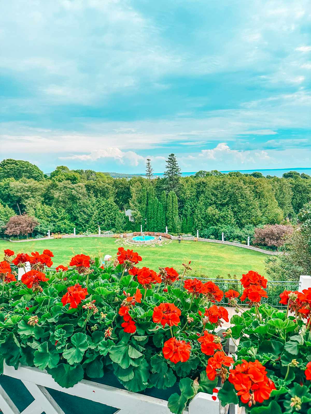 Stunning views from the Grand Hotel on Mackinac Island