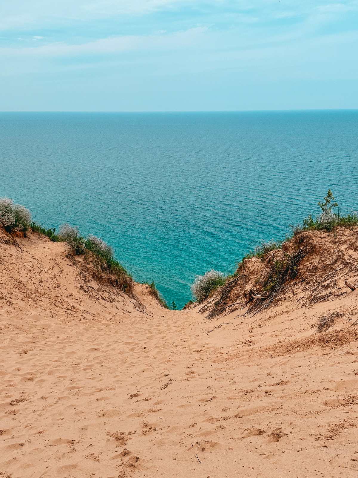 The Empire Bluffs Trail at Sleeping Bear Dunes National Lakeshore in Michigan