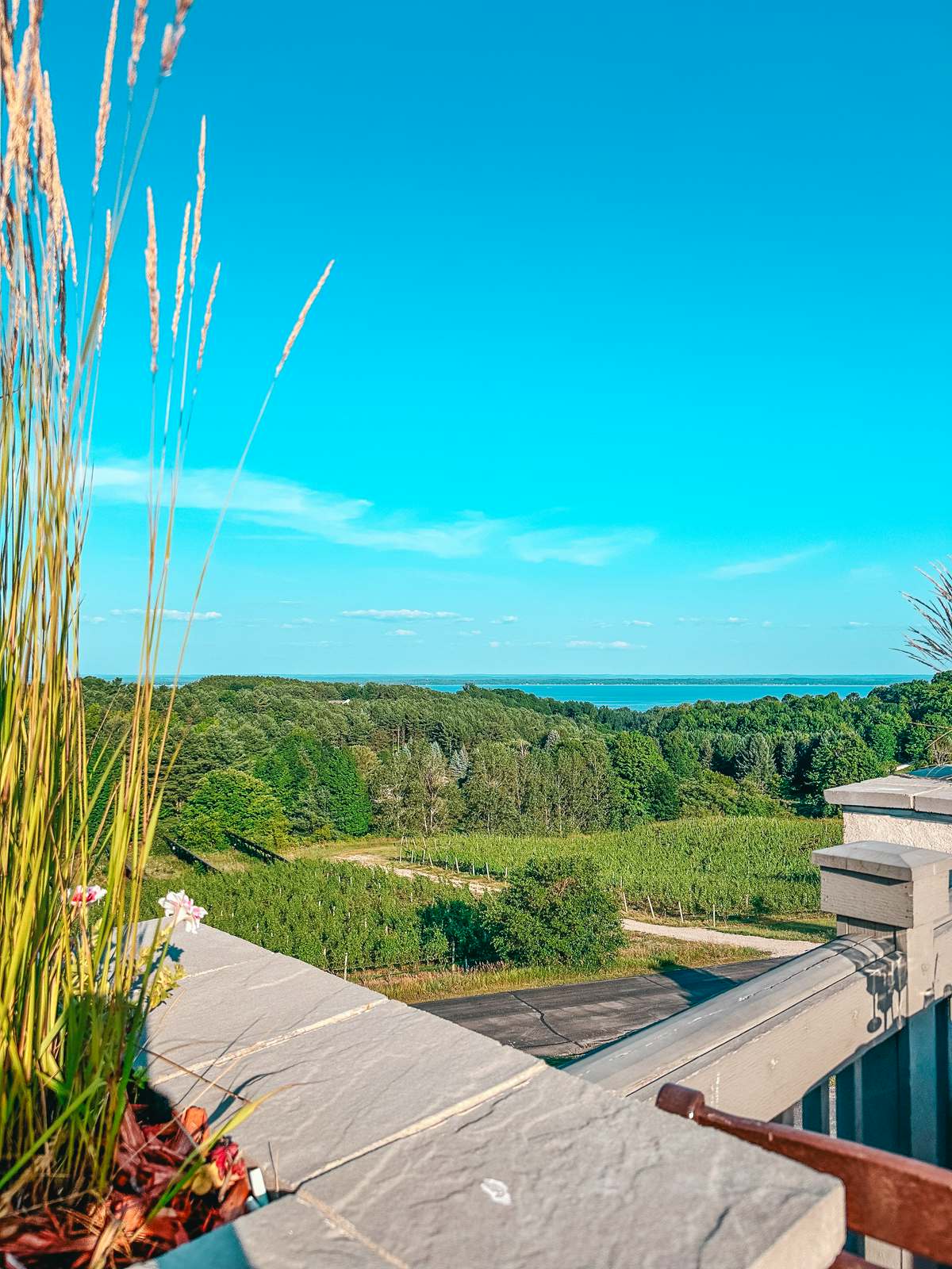 Views from Chateau Chantal winery in Old Mission Peninsula