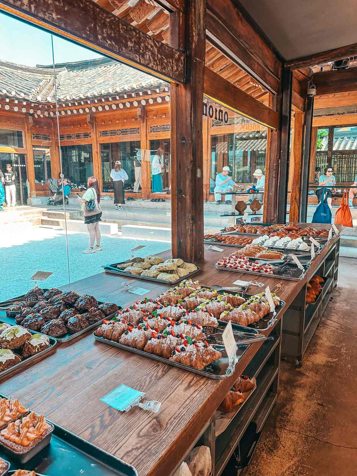 Bakery items at Cafe Onion Anguk in Seoul