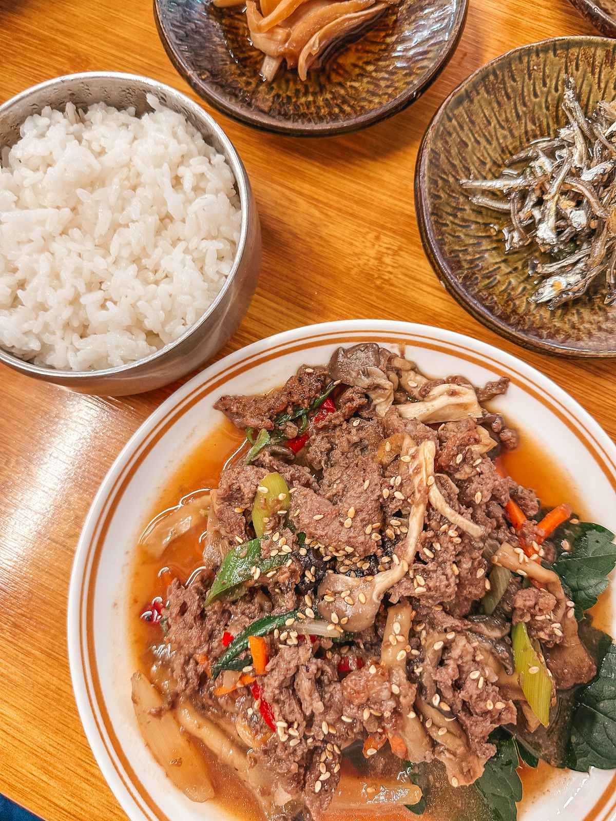 Beef bulgogi in Korea