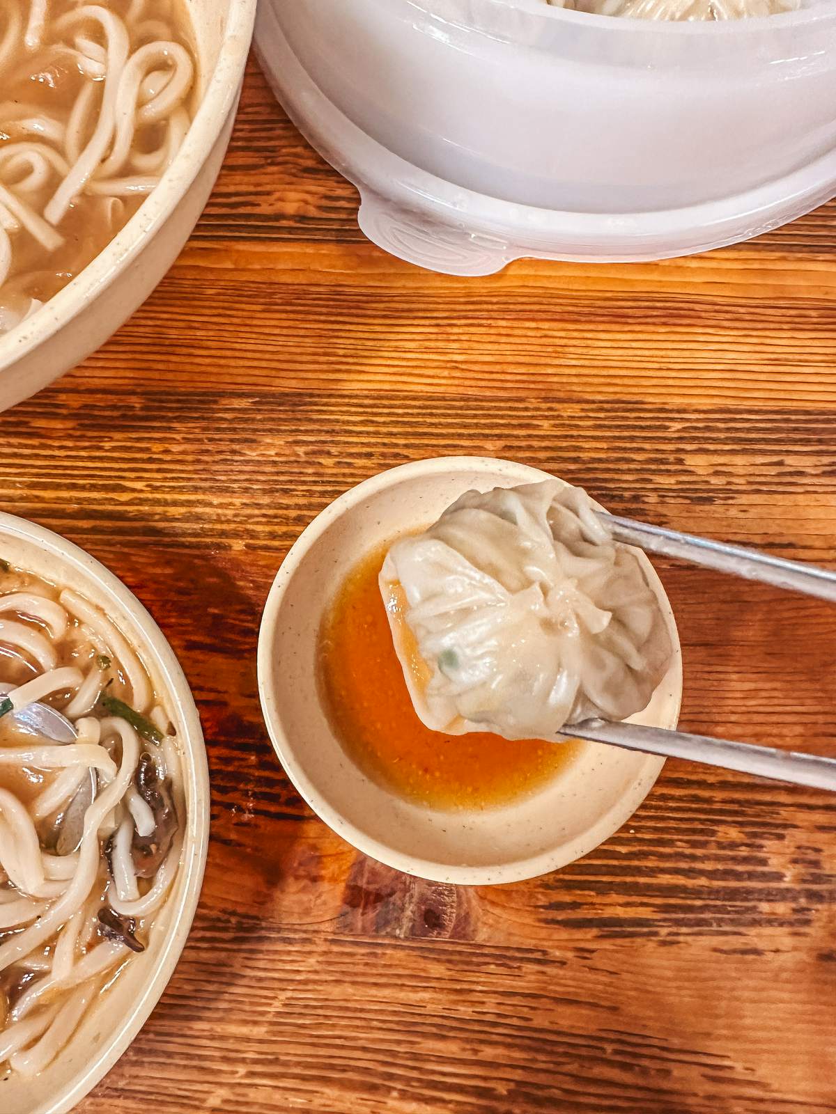 Dumplings at Myeongdong Kyoja in Seoul