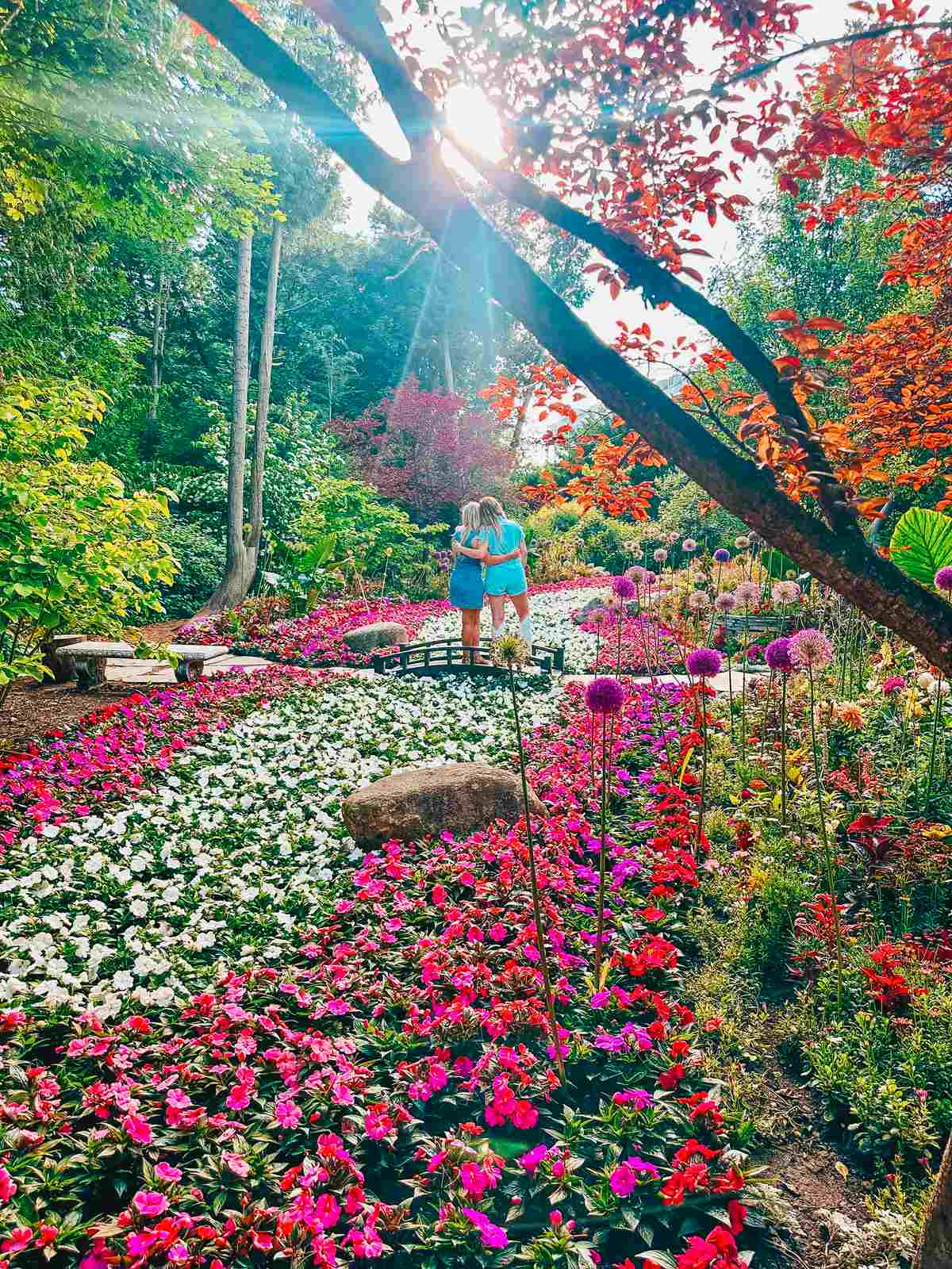 Friends at the Secret Garden at the Grand Hotel Mackinac Island