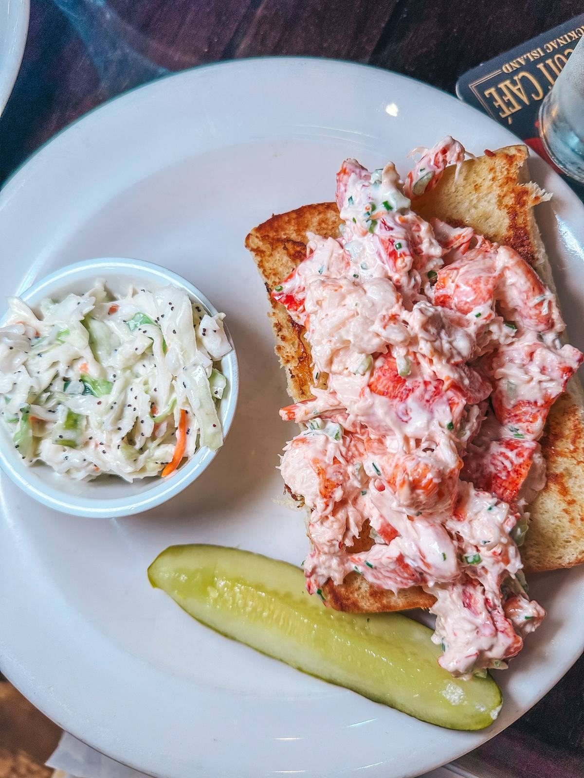 Lobster Roll at Seabiscuit Cafe on Mackinac Island