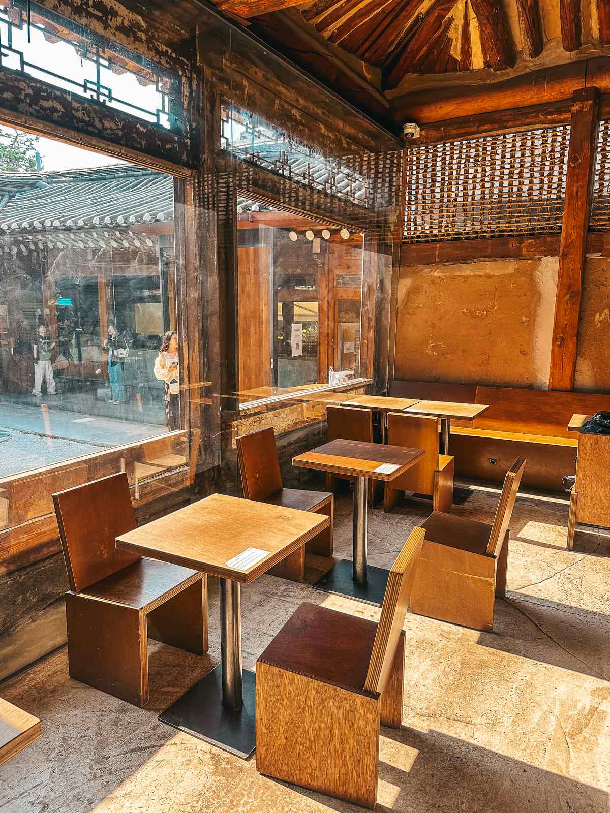 Seating area at Cafe Onion Anguk in Seoul