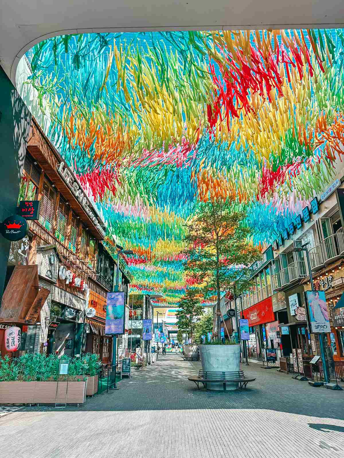 Stunning open air mall in South Korea