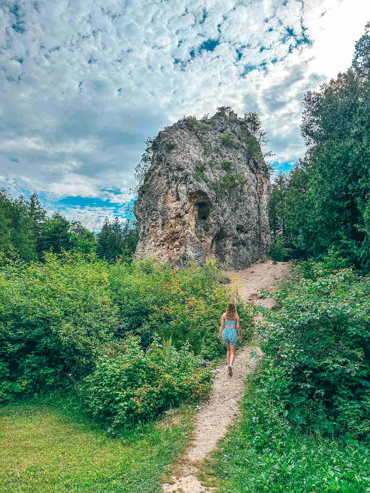 Sugar Loaf Rock in Mackinac Island State Park