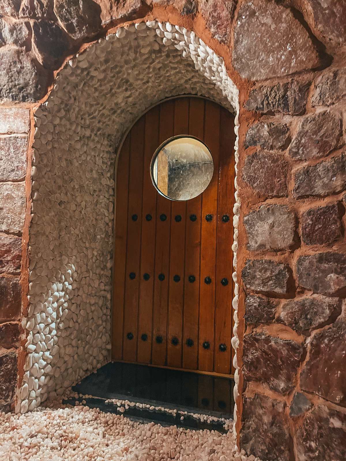 The salt room at the Insadong Spa and Sauna