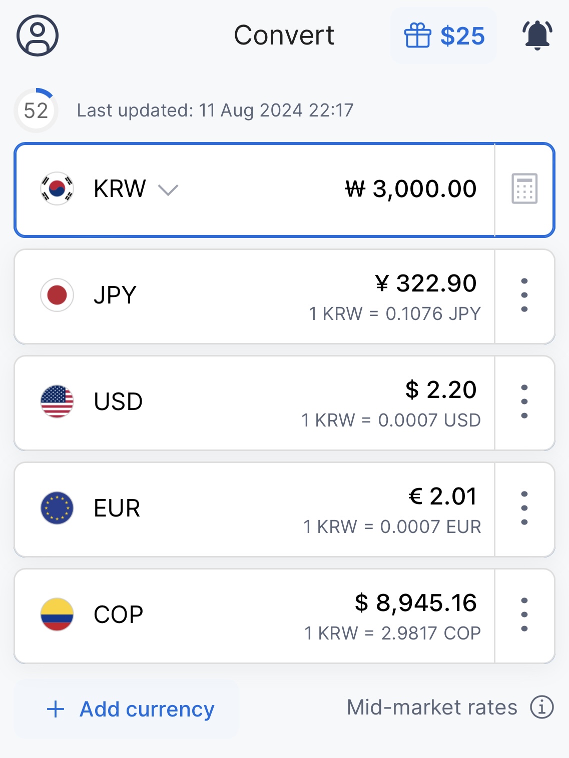 XE Currency App