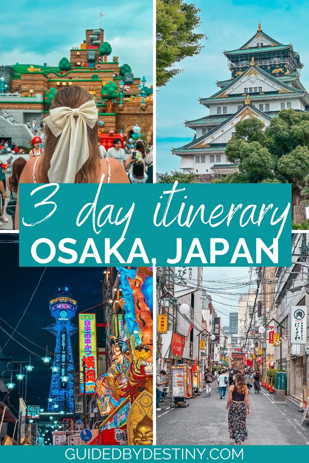 3 day itinerary for Osaka Japan