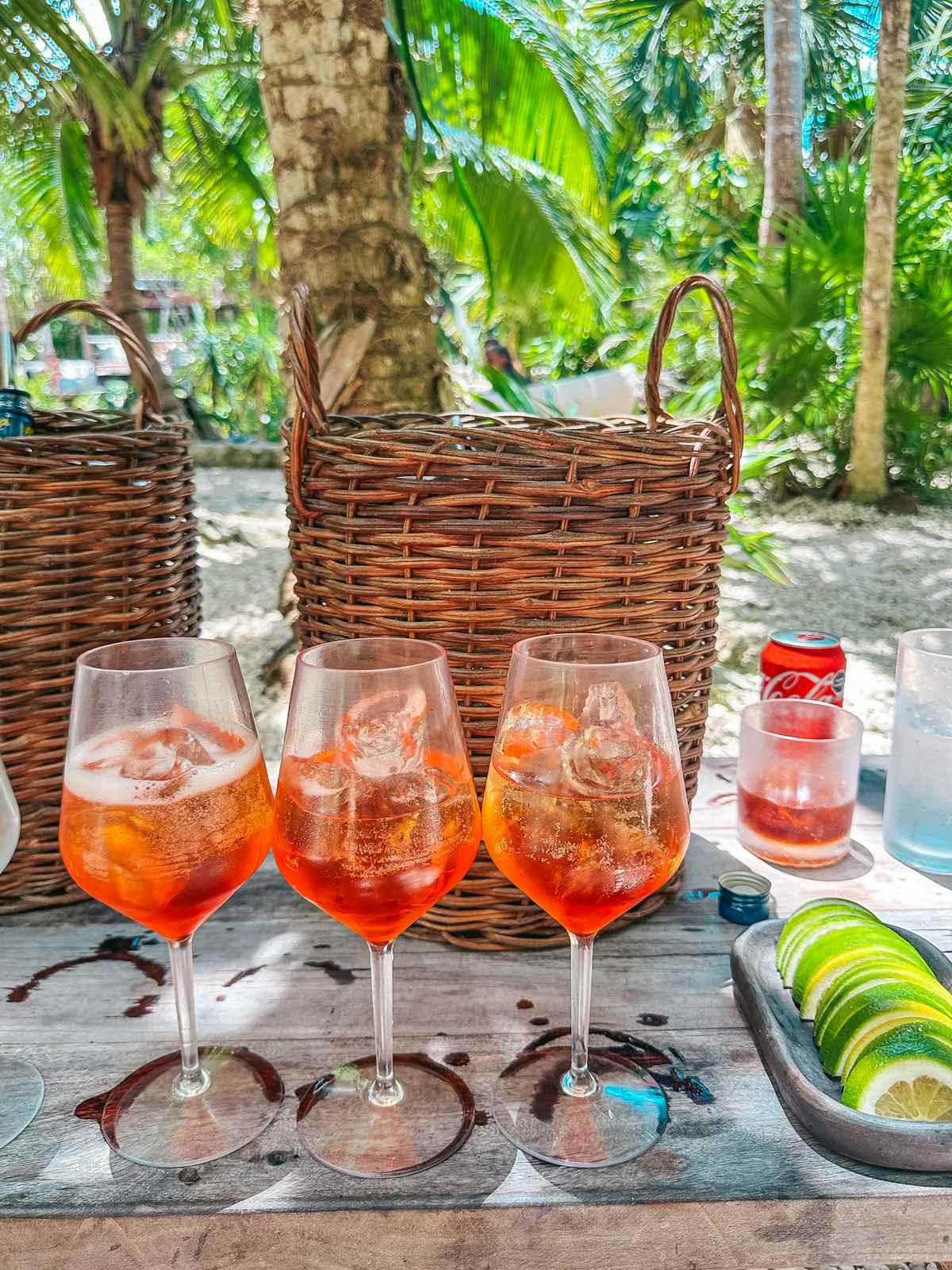 Aperol Spritz at Vesica Tulum