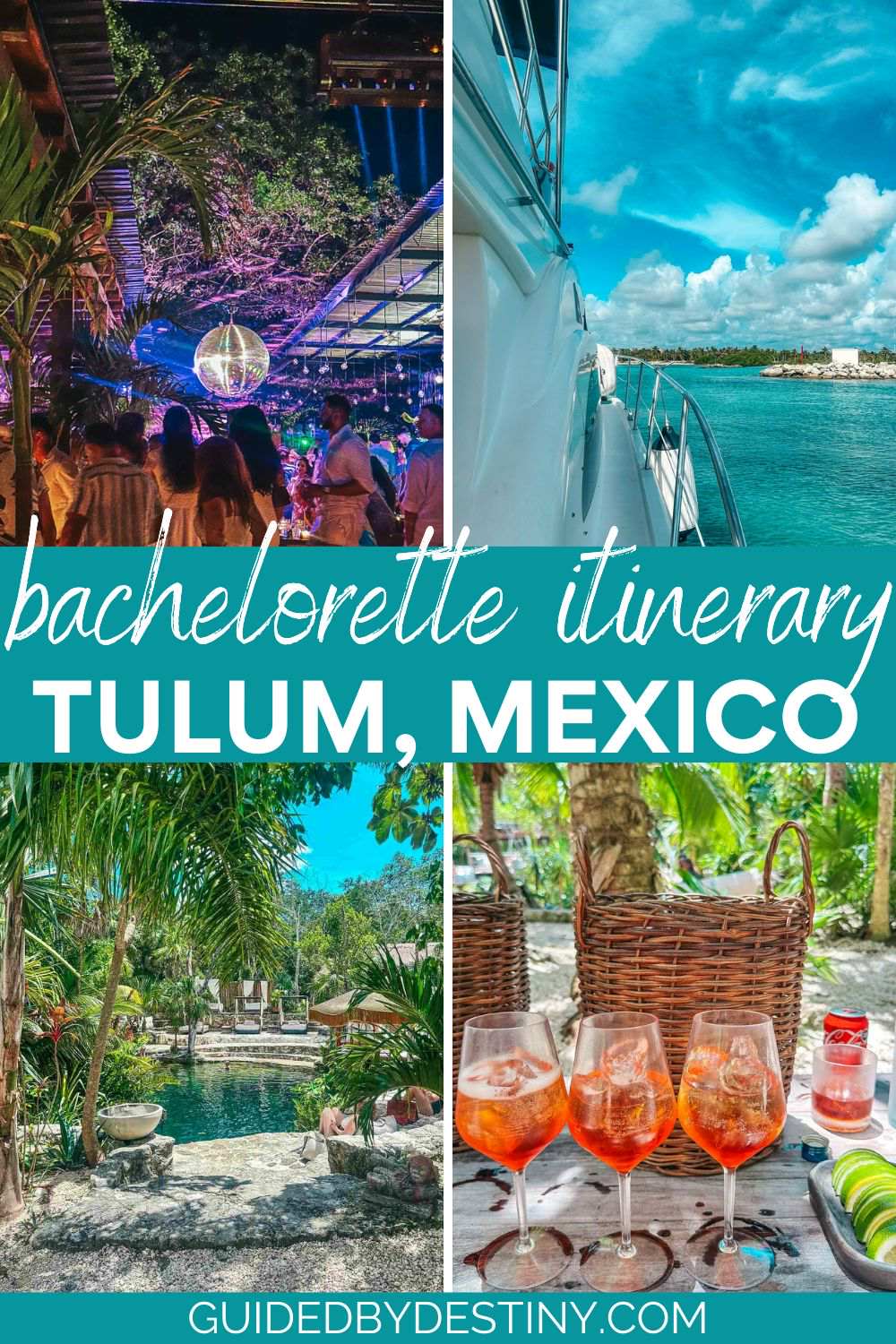 Bachelorette party itinerary Tulum Mexico