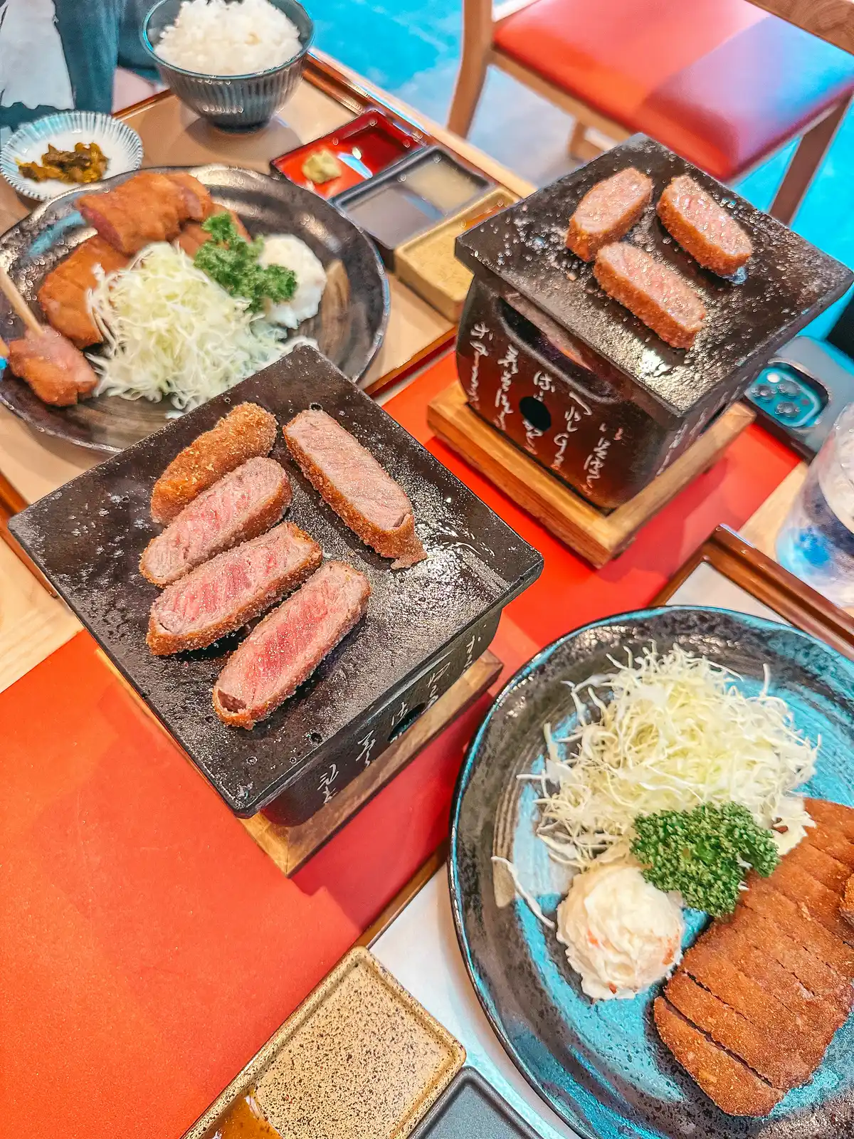 Beef katsu at the Beef Cutlet Specialty Store Koshuya in Fujikawaguchiko