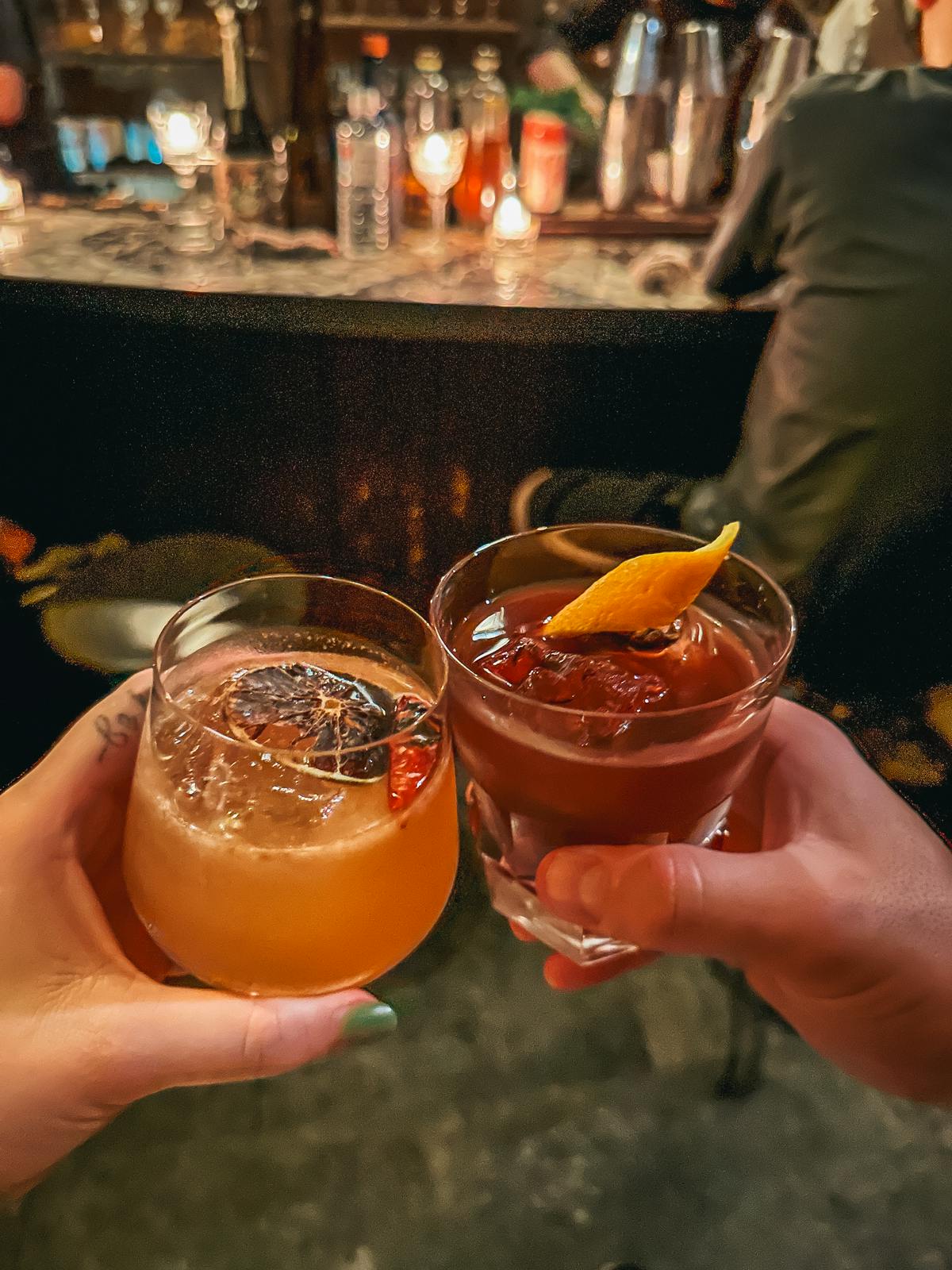 Cheers at Bar Nayuta in Osaka