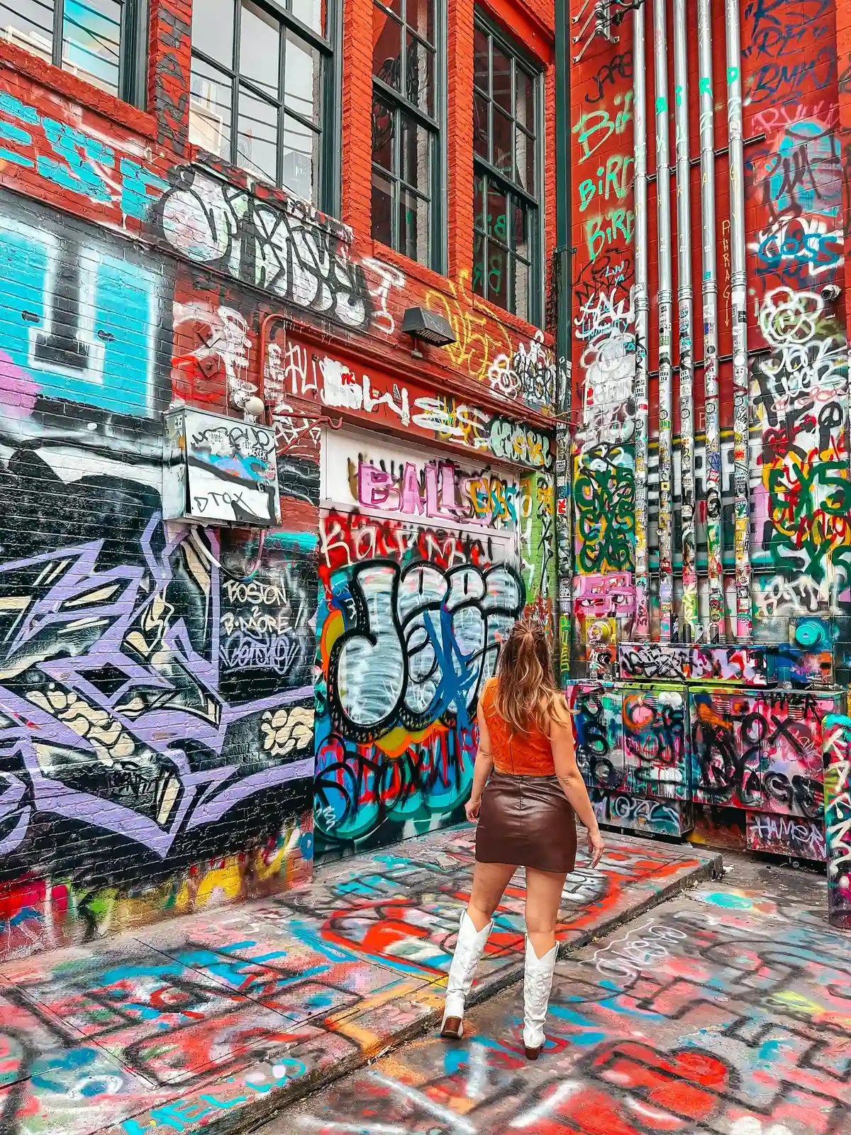 Destiny in Graffiti Alley in Baltimore