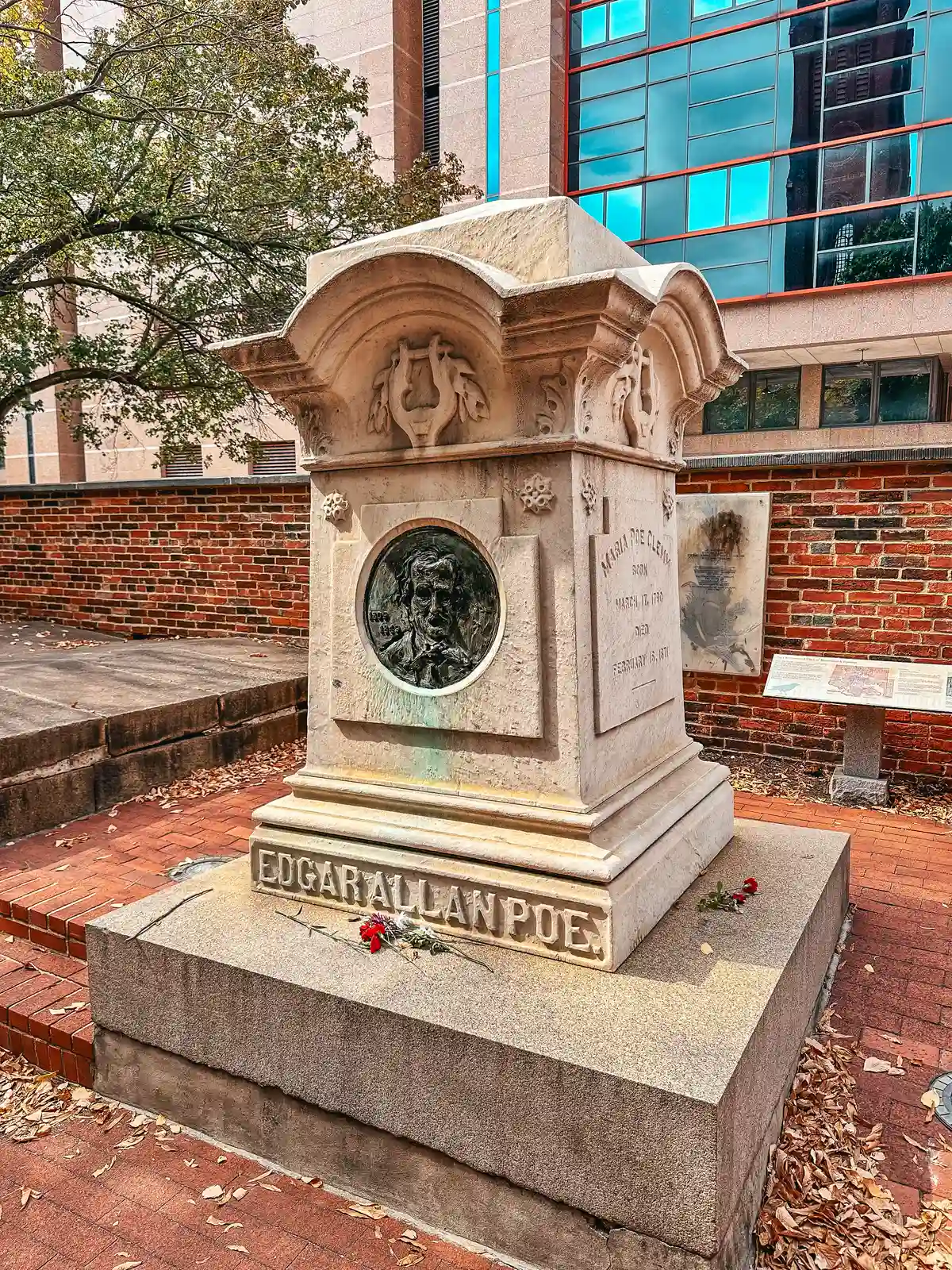 Edgar Allan Poe grave site in Baltimore