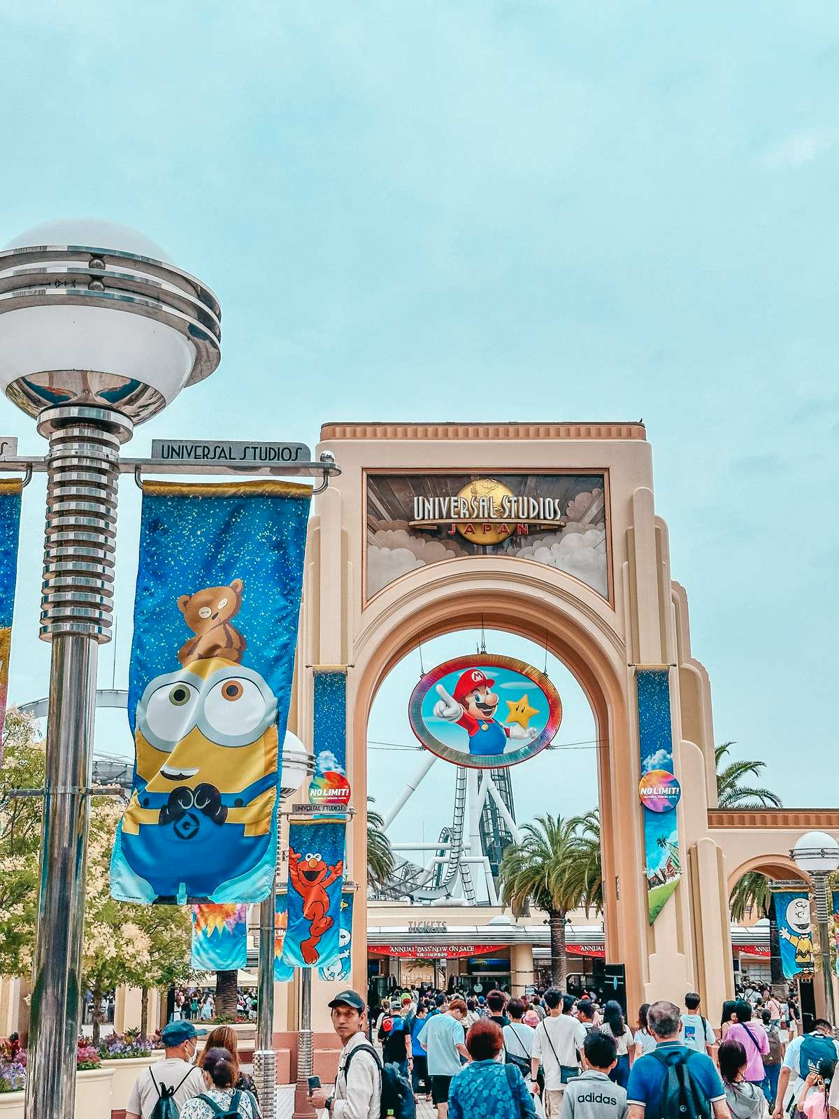 Entering Universal Studios Japan