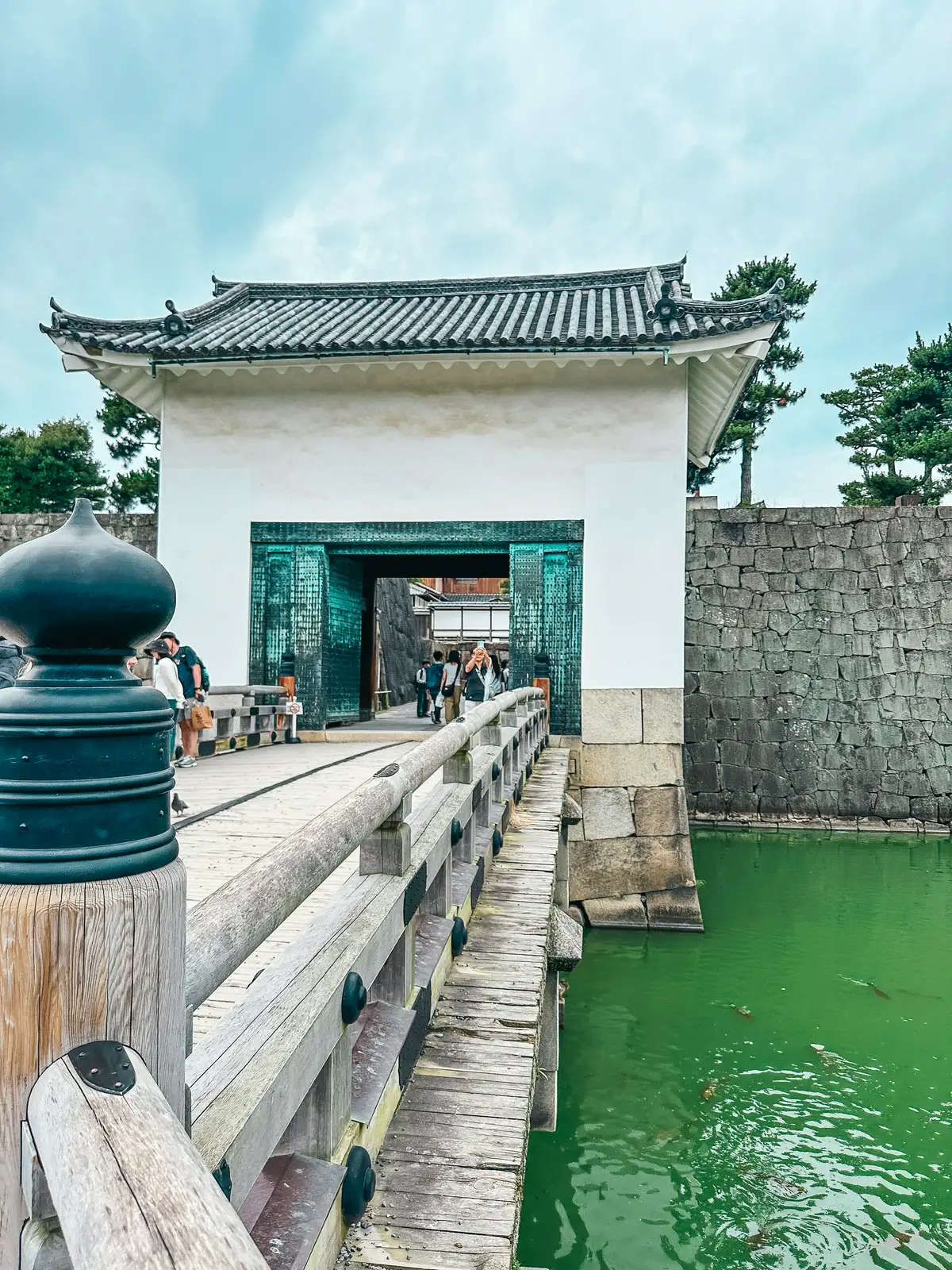 Entrance to the Nijo Castle UNESCO World Heritage site in Kyoto