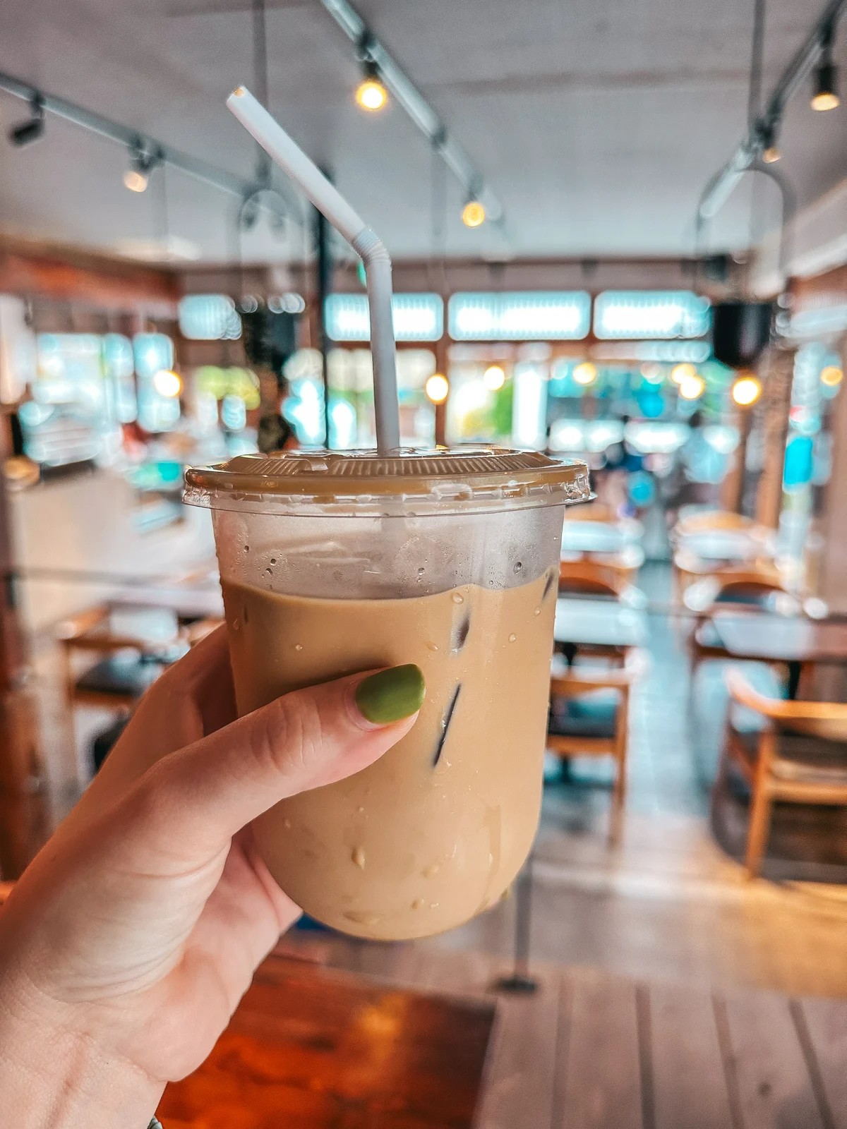 Iced latte from Haostay Coffee in Kawaguchiko