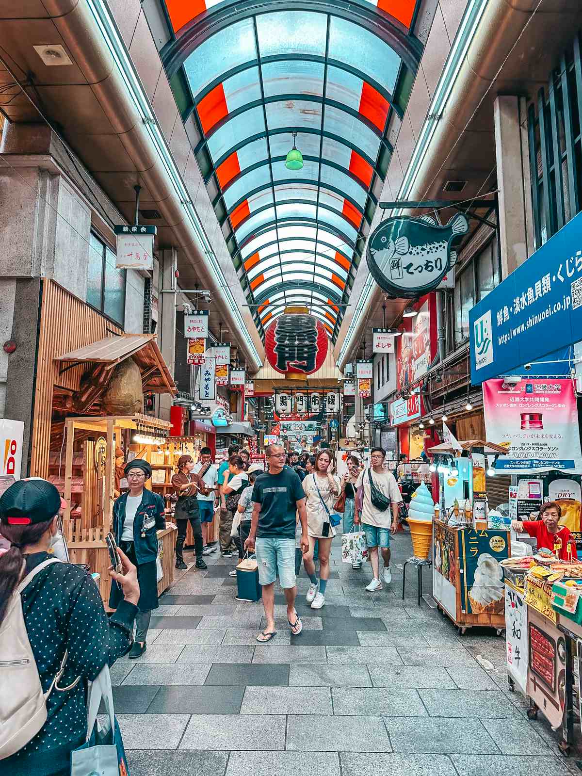 Kuromon Ichiba Market in Osaka