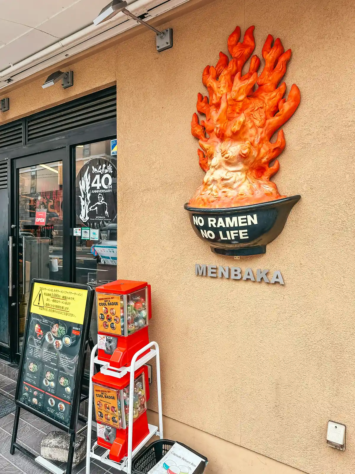 Menbaka Fire Ramen in Kyoto