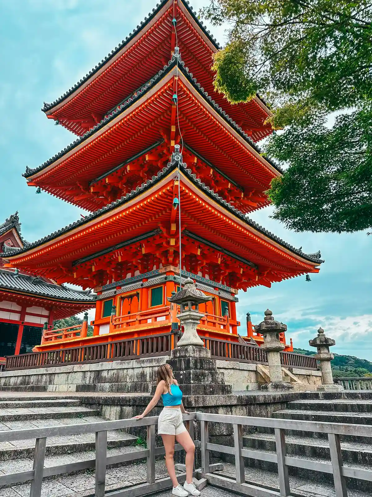 Pagoda at Kiyomizu-dera Temple in Kyoto