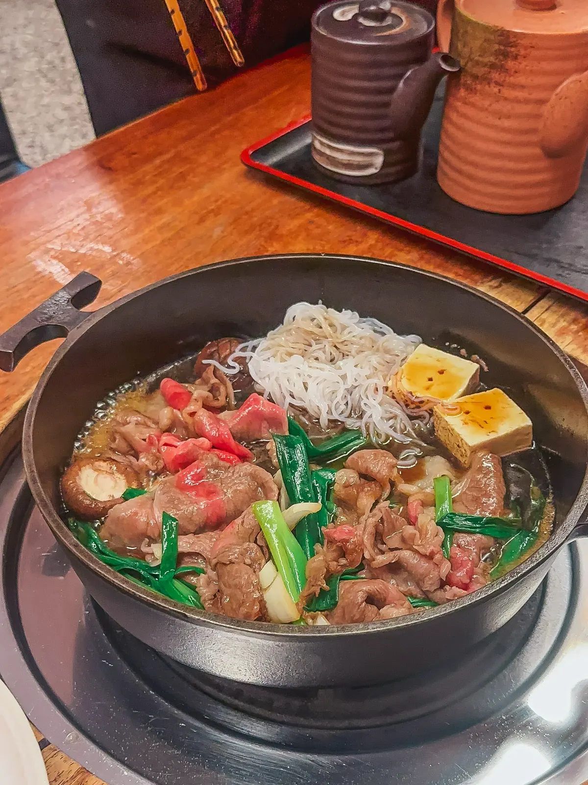 Shabu-shabu at Sukiyaki Matsukiya in Shibuya