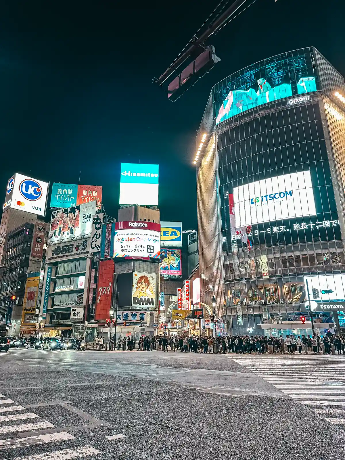 Shibuya Crossing at a red light