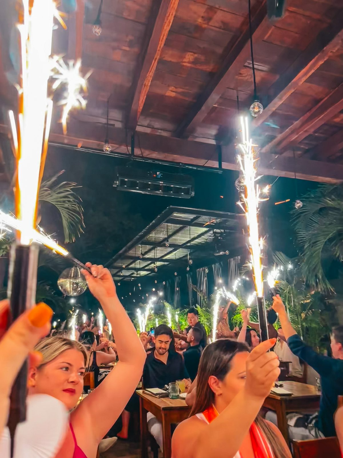 Sparklers at Gitano Tulum