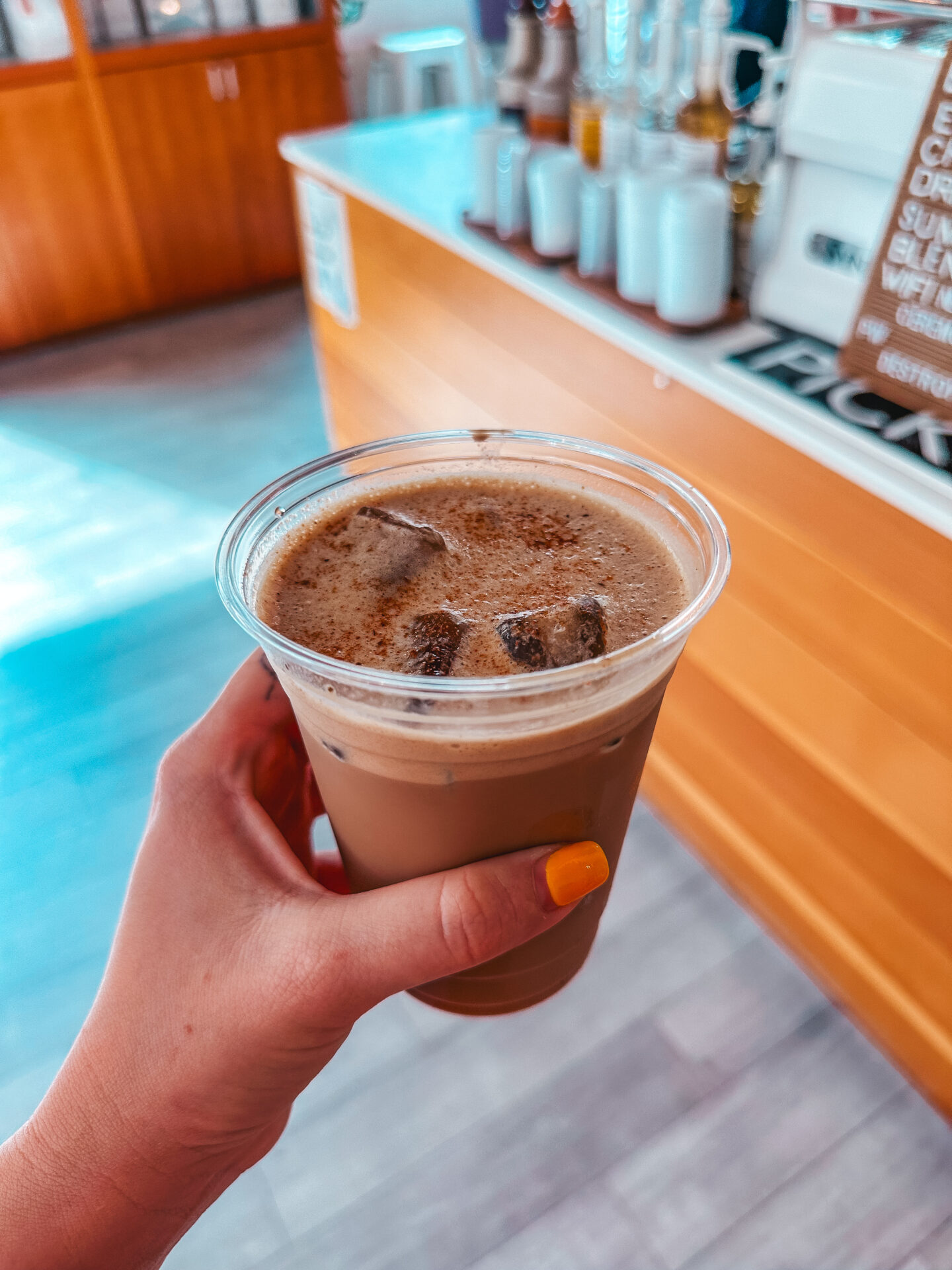 Terrapin iced latte from Ceremony Coffee Roasters in Baltimore