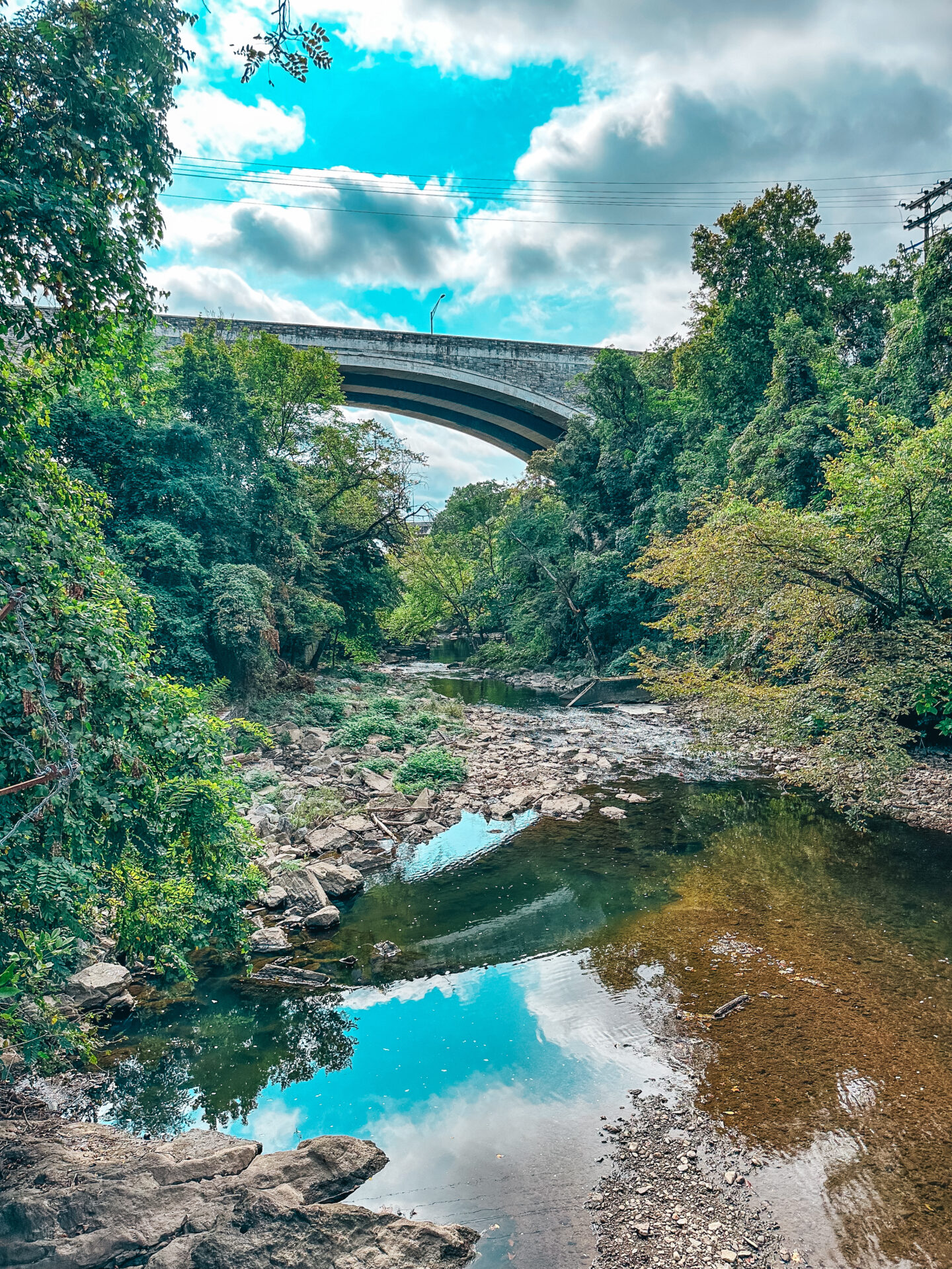 Trail near Round Falls in Baltimore Maryland