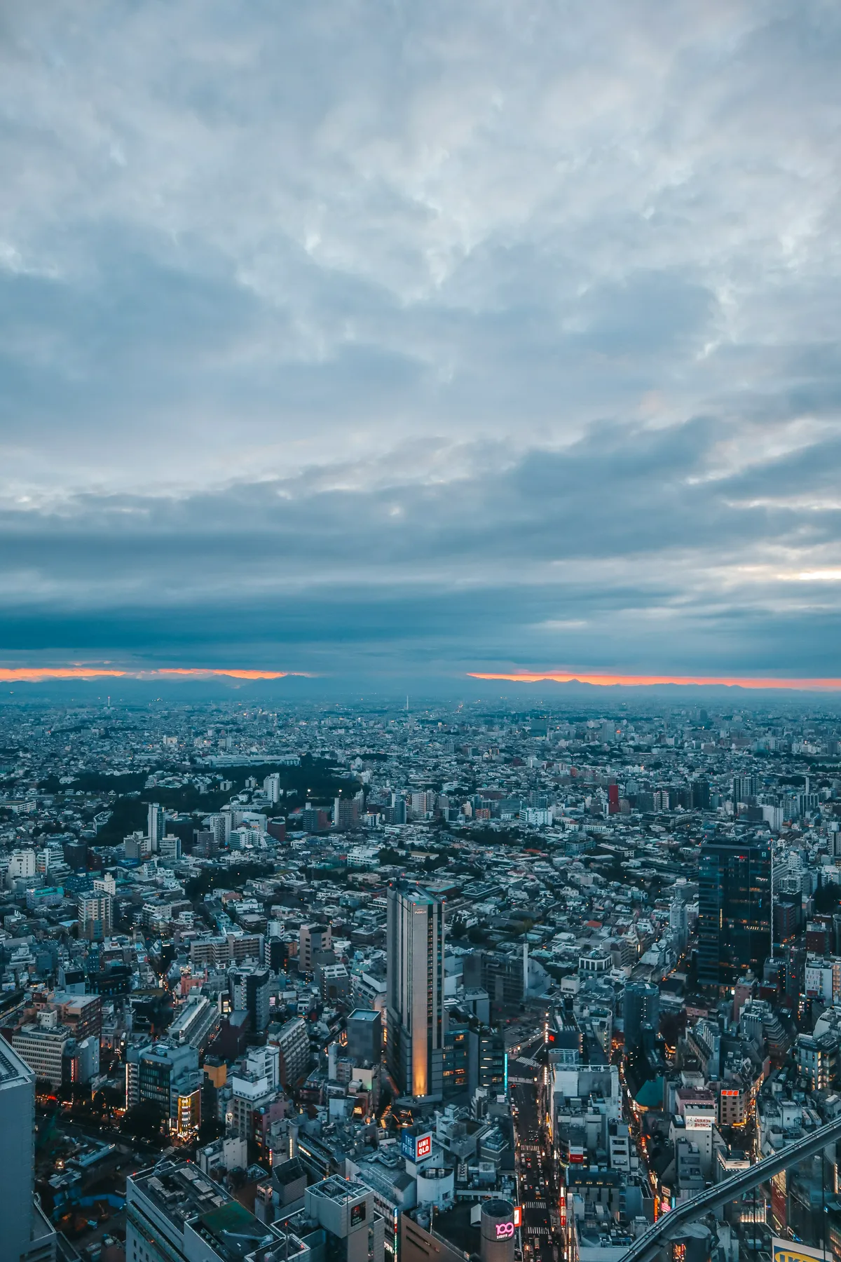 Views of Tokyo from Shibuya Sky