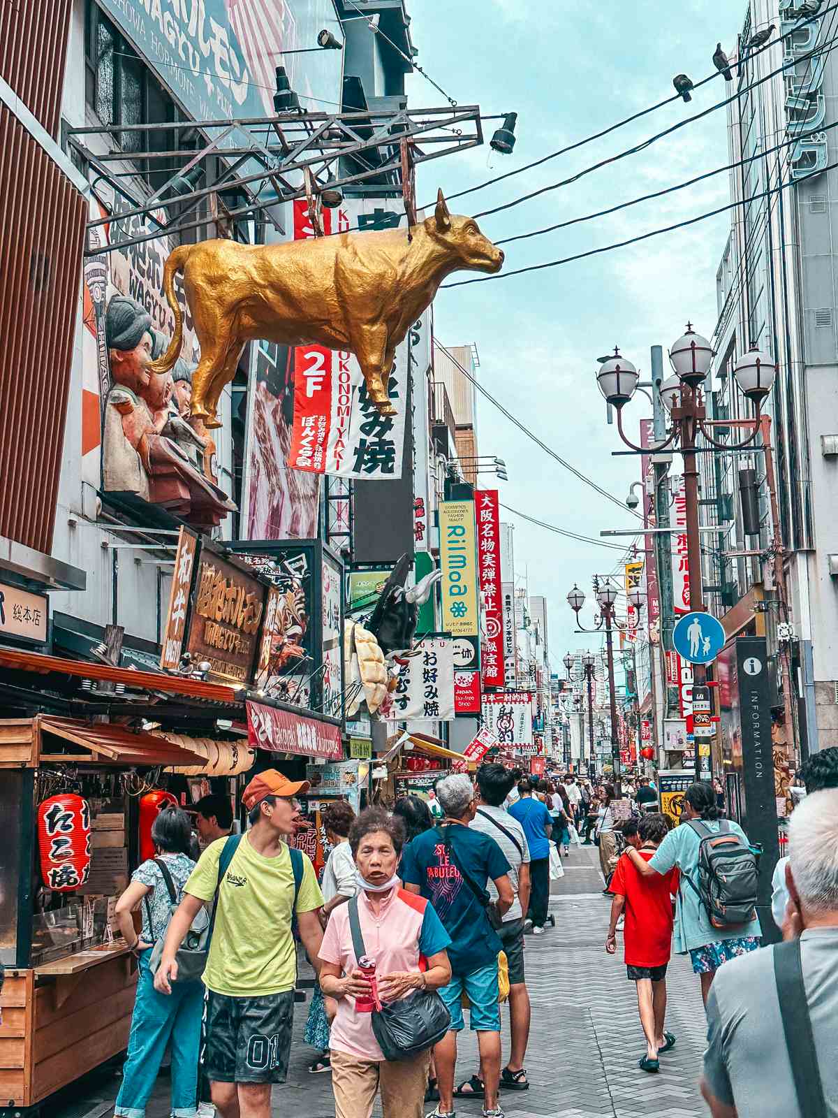 Walking the streets of Osaka near Dotonbori