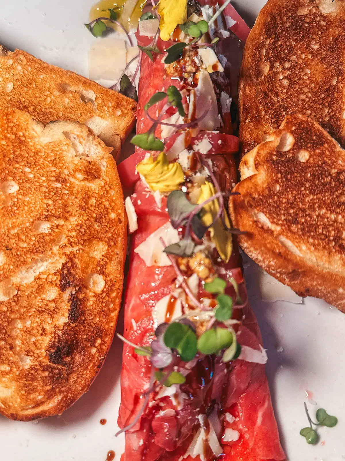 Beef carpaccio from Mandalay Prime in Clearwater Beach