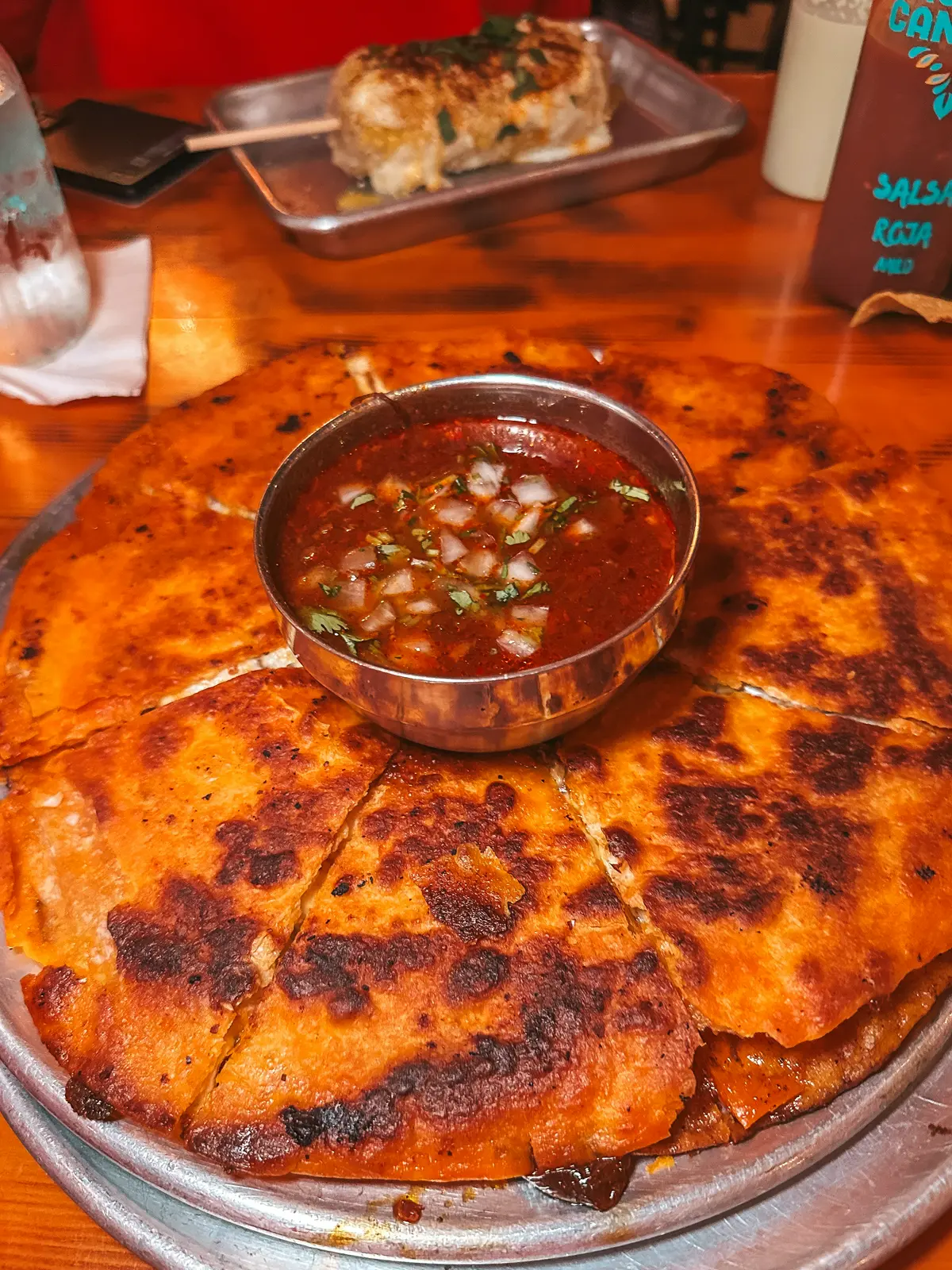 Birria pizza from Nueva Cantina in downtown St Pete