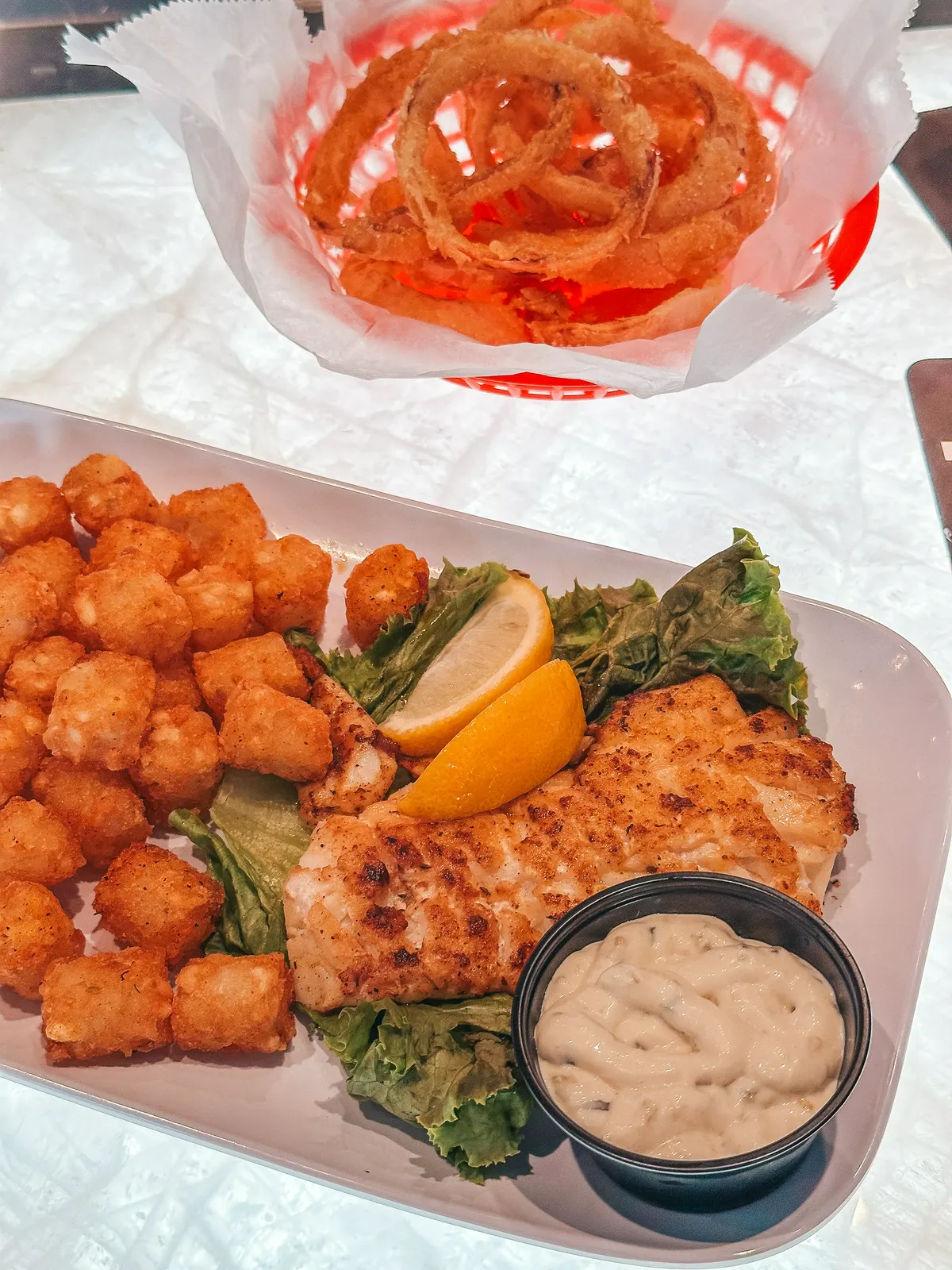 Blackened grouper from Hurricane Eddies in Clearwater Beach