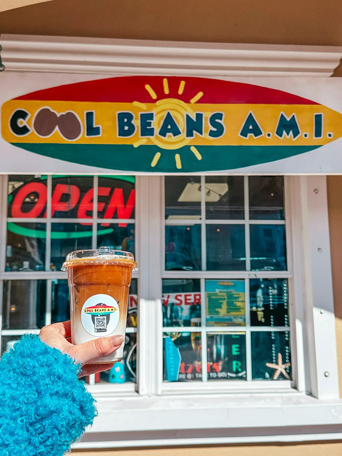 Coffee from Cool Beans AMI coffee shop on Anna Maria Island