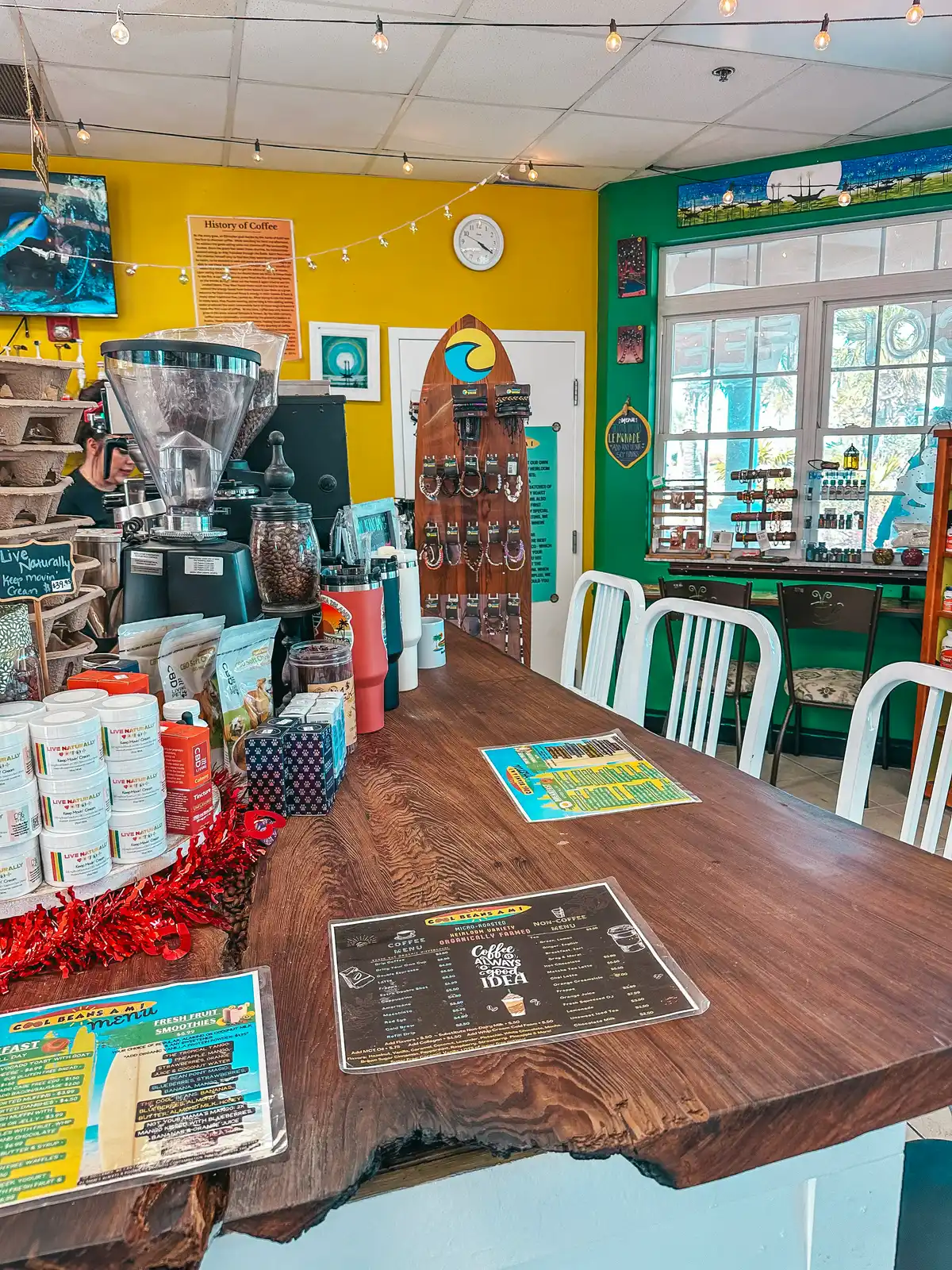 Cool Beans AMI coffee shop on Anna Maria Island