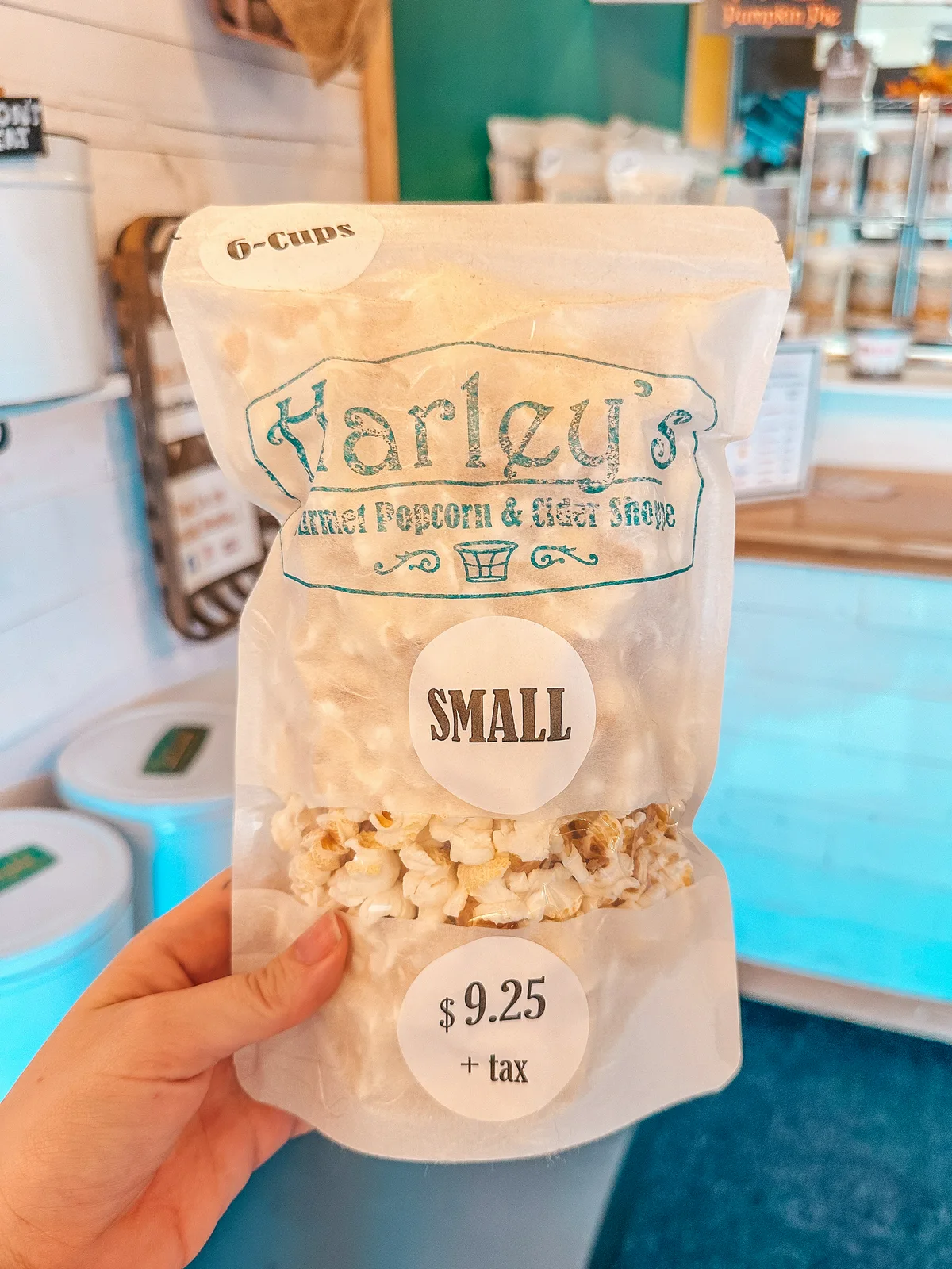 Gourmet popcorn from Harleys in Dunedin