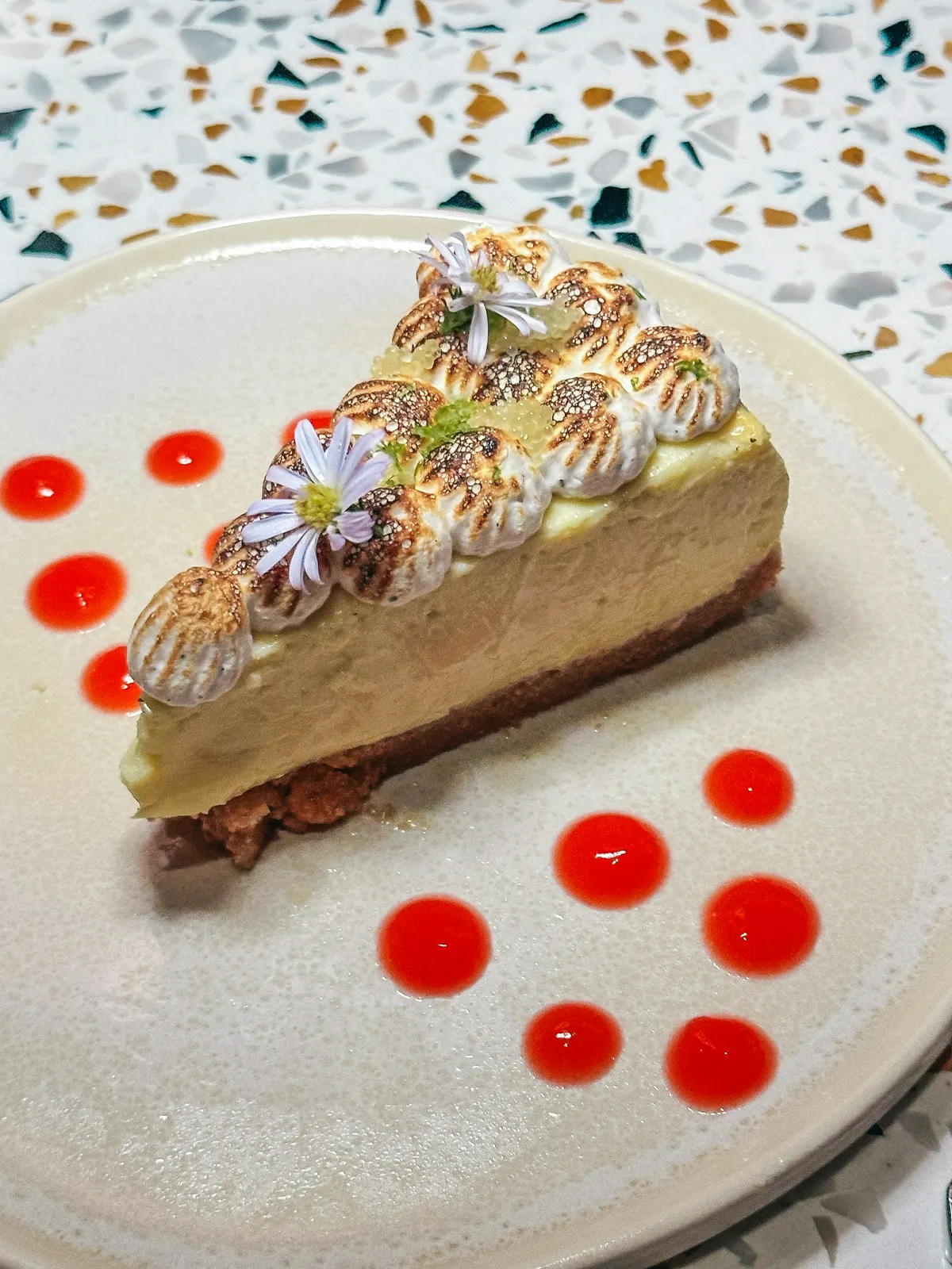 Key lime pie from Juno & the Peacock restaurant in downtown St Pete